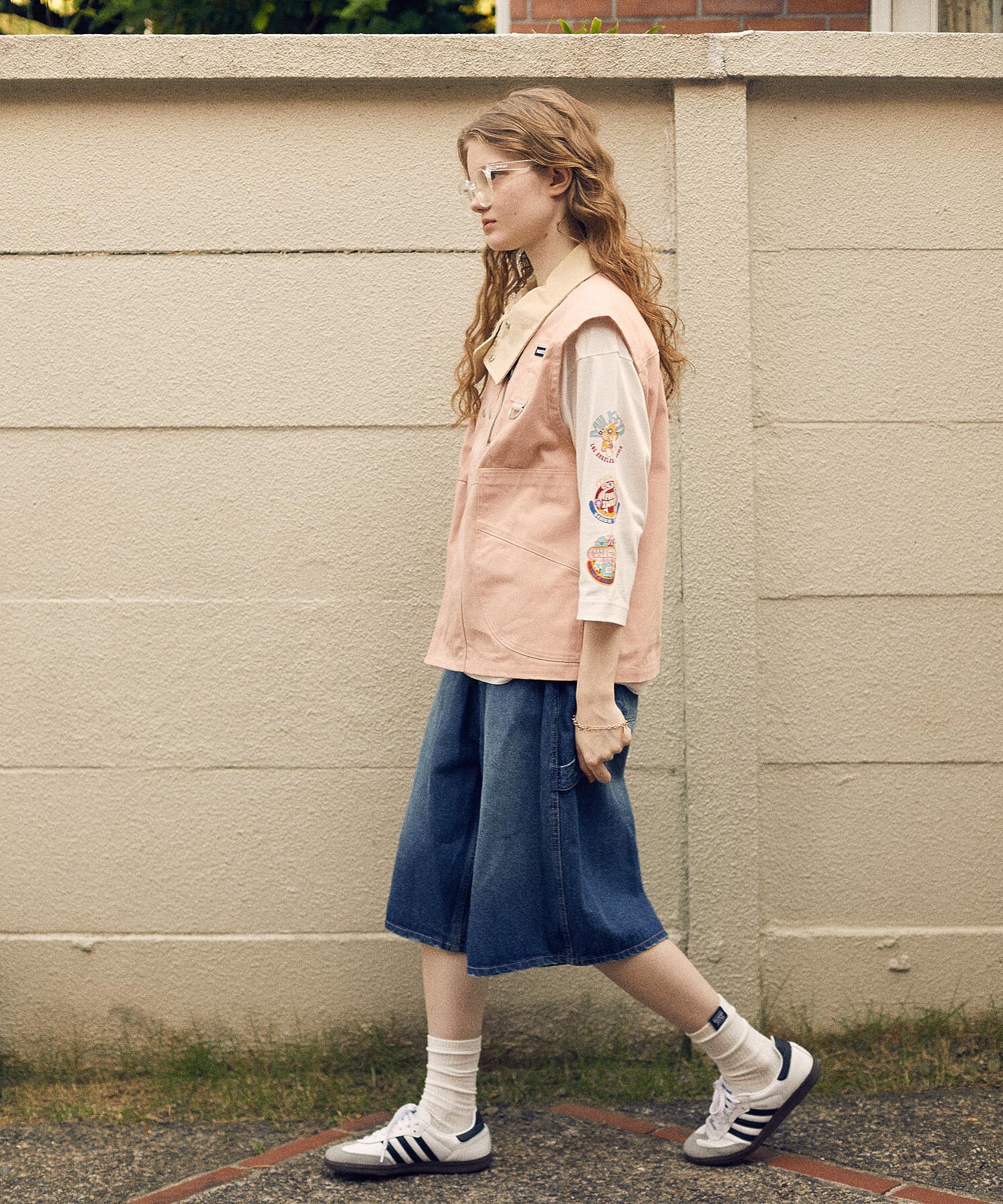 DEFORMED COLLAR DUCK VEST