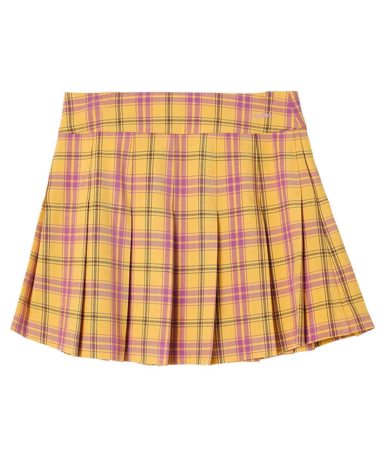 PLAID PLEATED MINI SKIRT X-girl