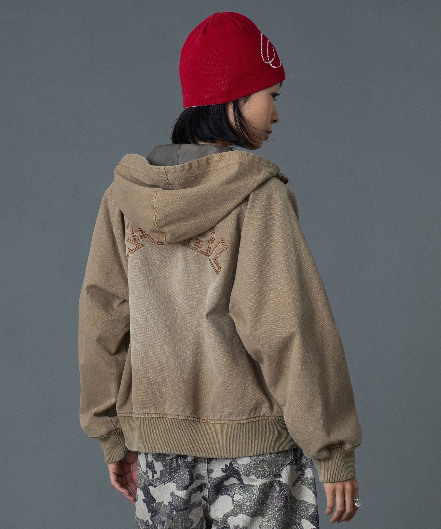 ARCH LOGO HOODED JACKET