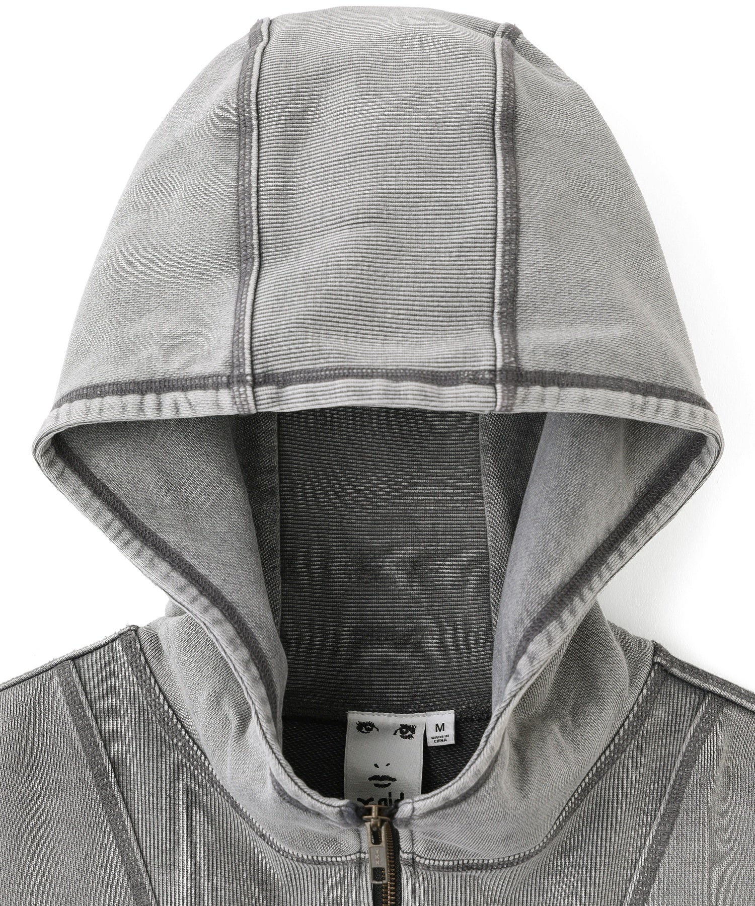 BLEACHED ANORAK SWEAT TOP