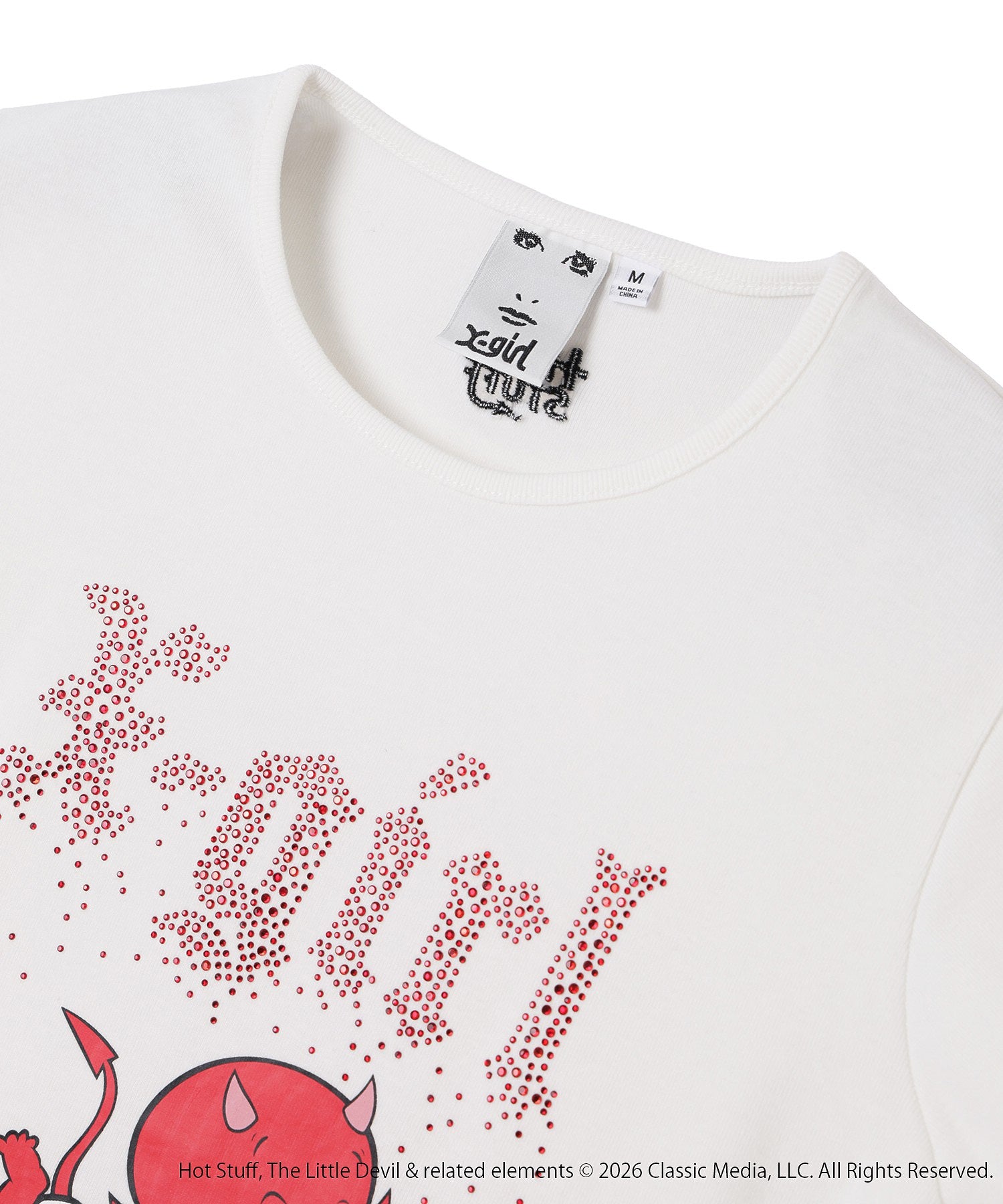 X-girl | HOT STUFF RHINESTONE S/S BABY TEE