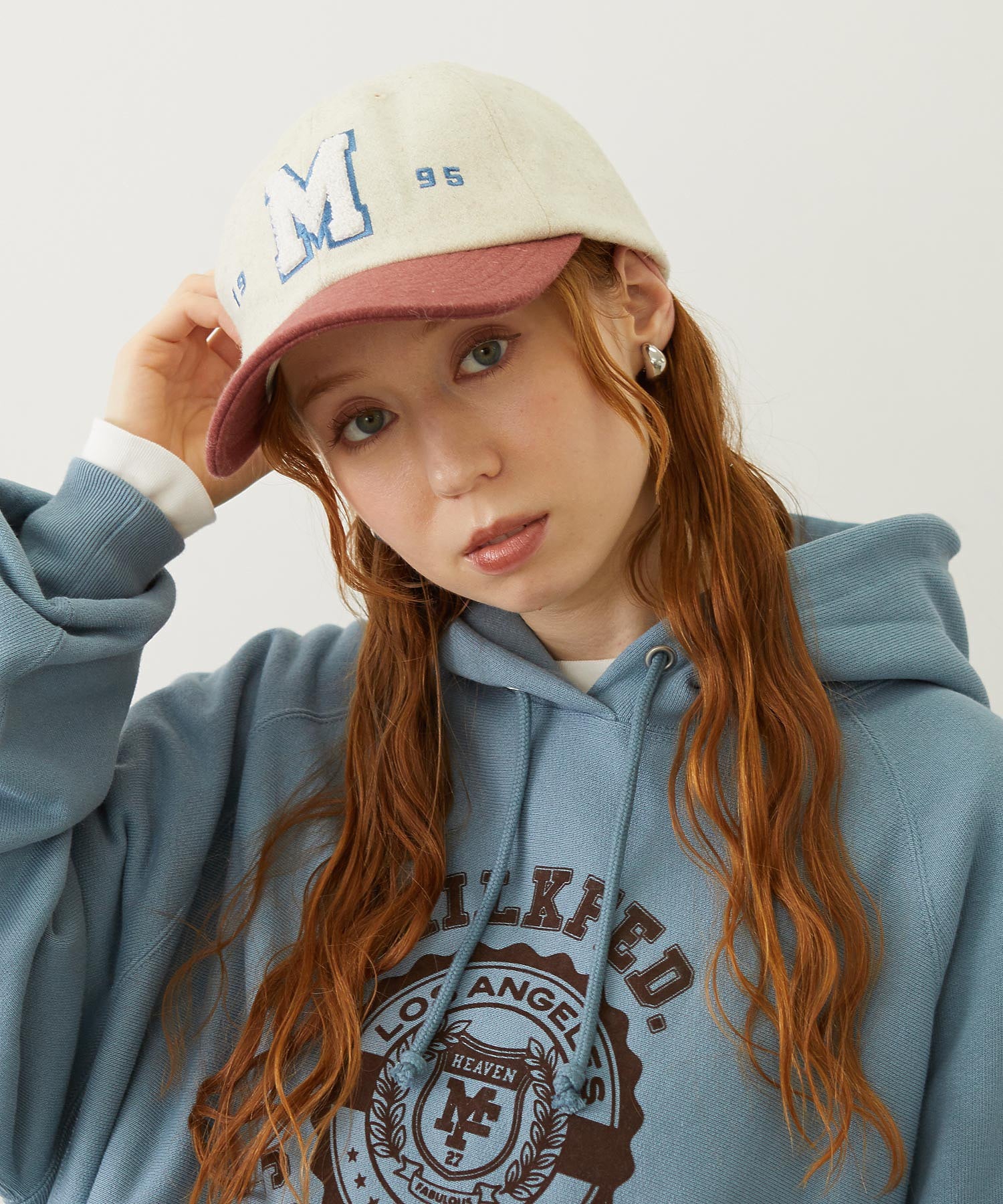 CHENILLE LOGO EMBROIDERY MELTON CAP