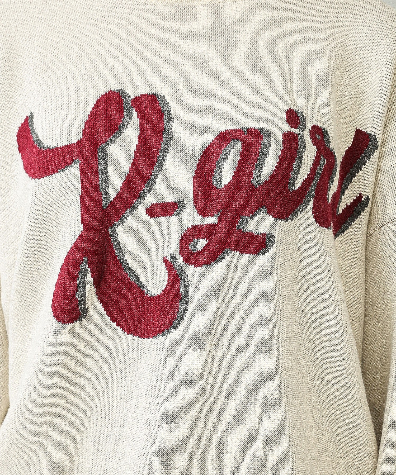 LOGO JACQUARD KNIT TOP