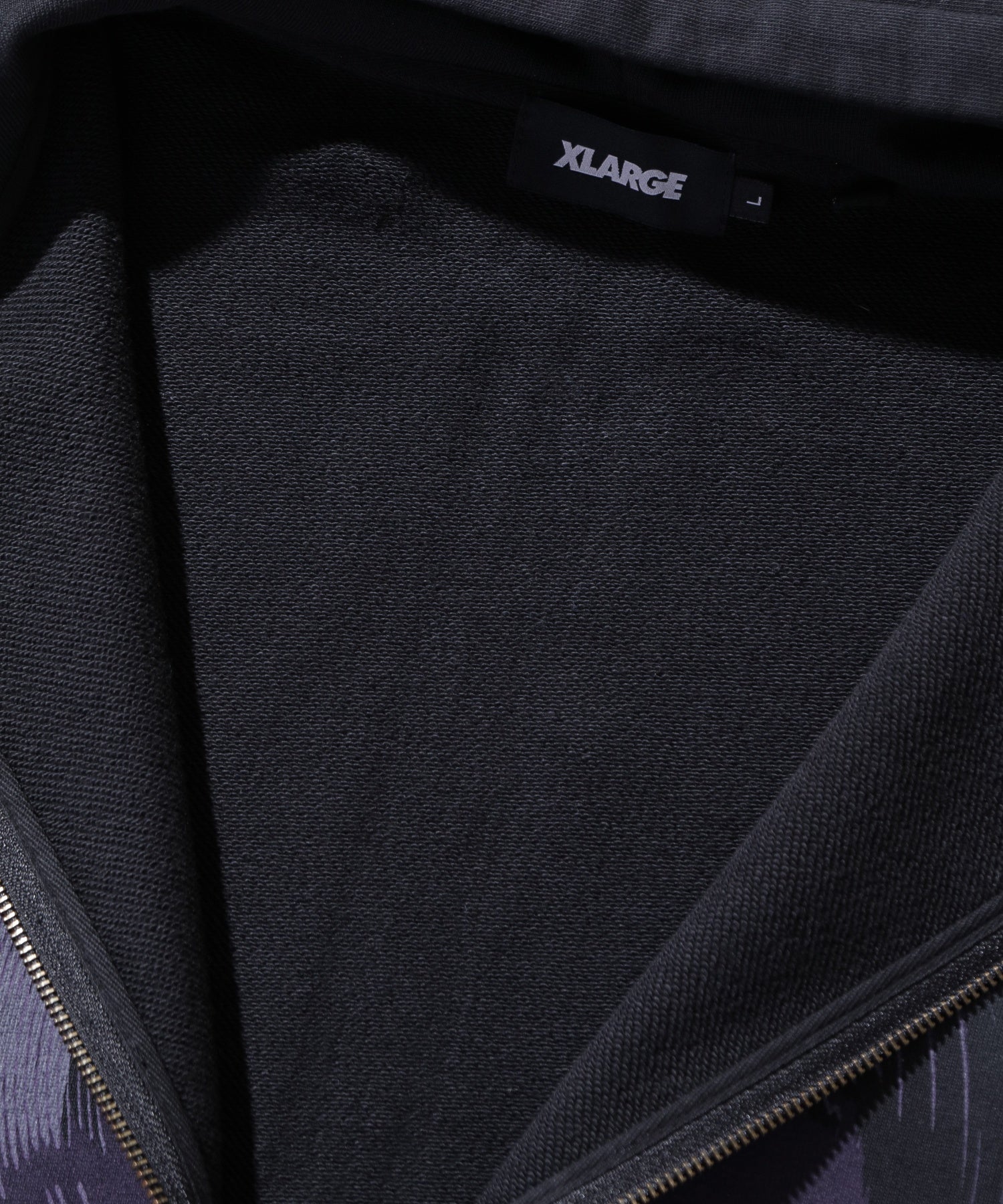 SPRAY PROCESSED ZIP HOODED SWEATSHIRT