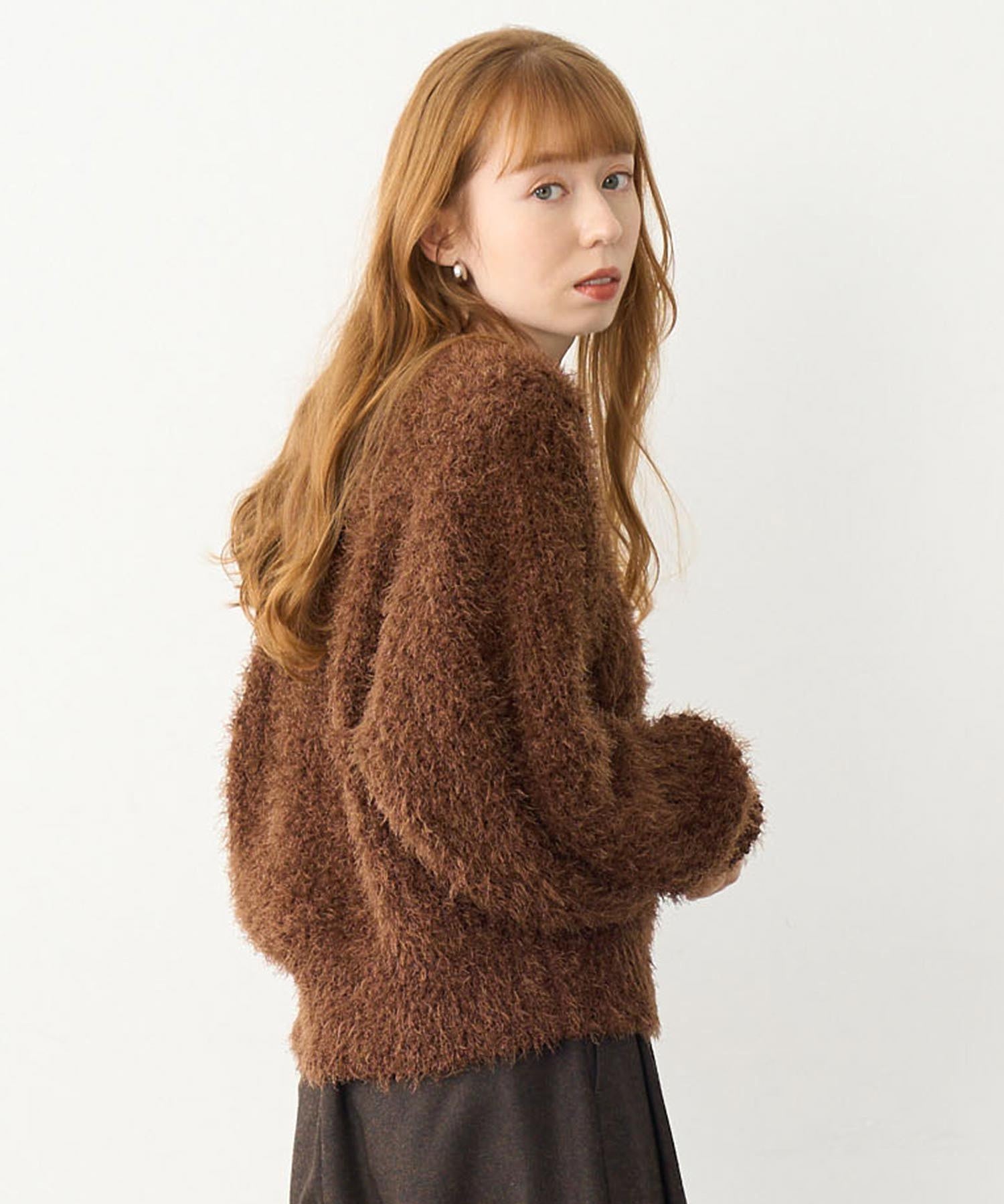 SHAGGY KNIT CARDIGAN