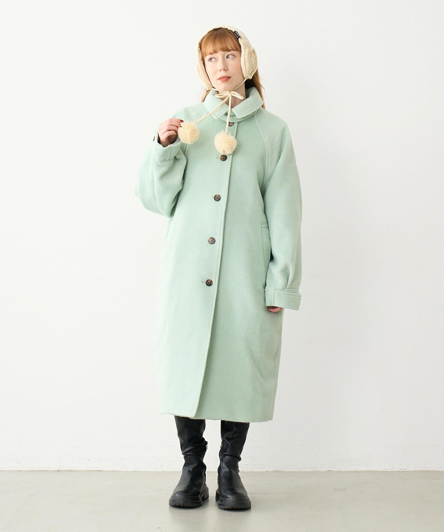 VOLUME SLEEVE LONG COAT