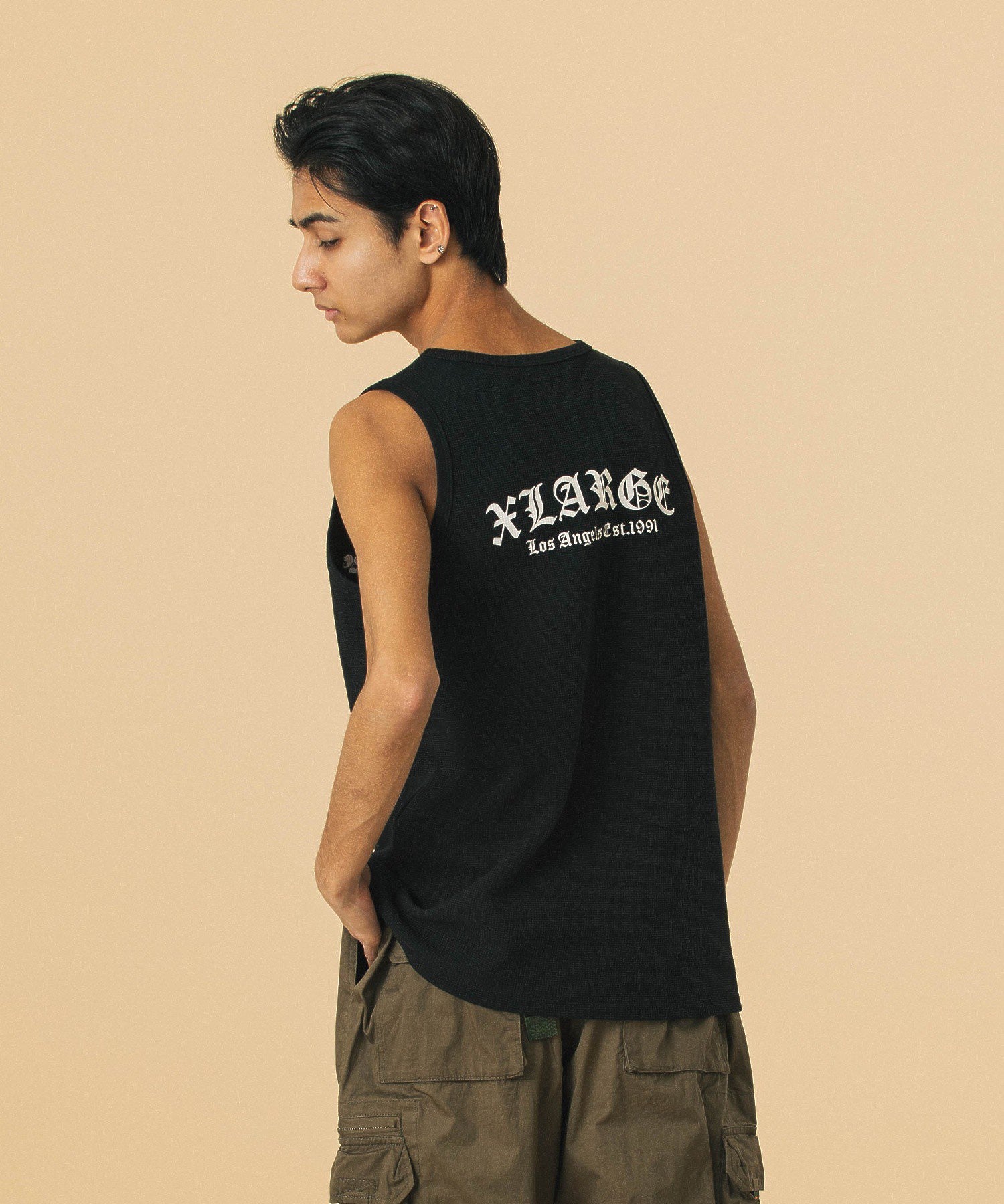 OLD ENGLISH WAFFLE TANK TOP