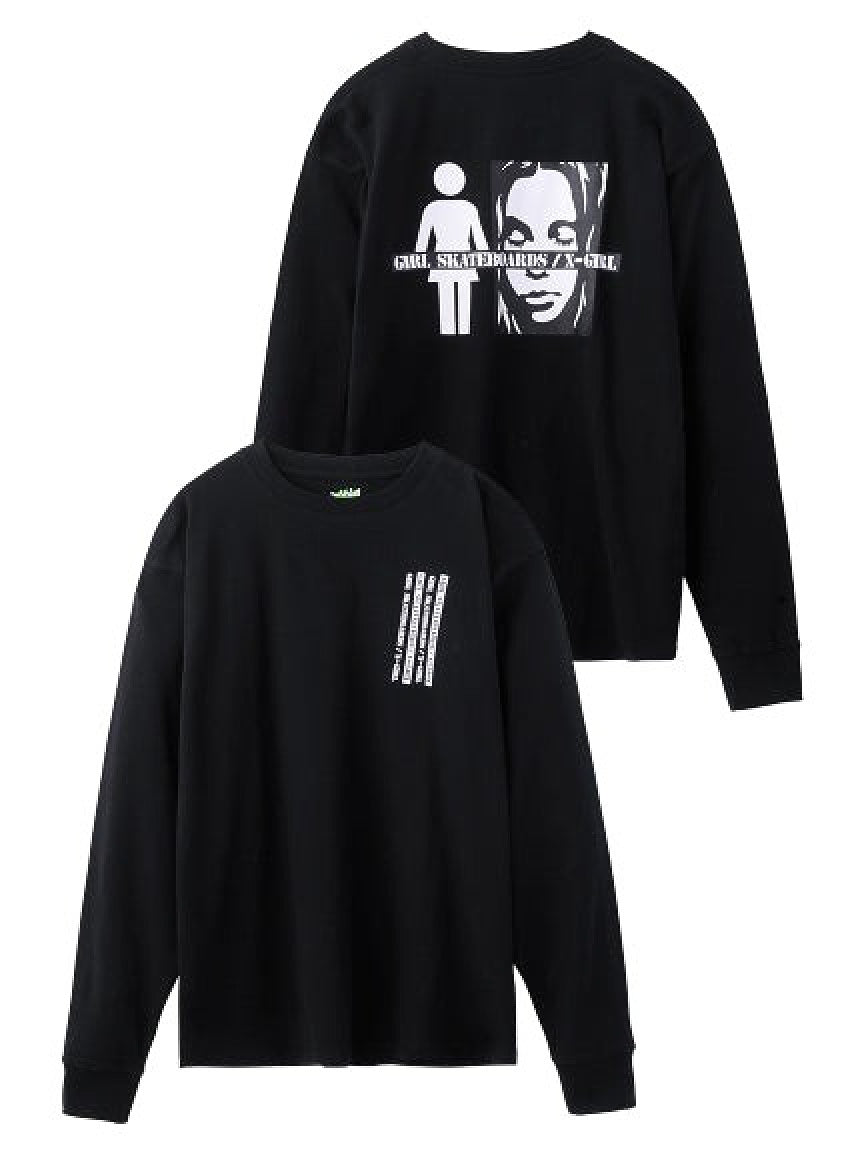 #1 X-girl x GIRL SKATEBOARDS L/S BIG TEE