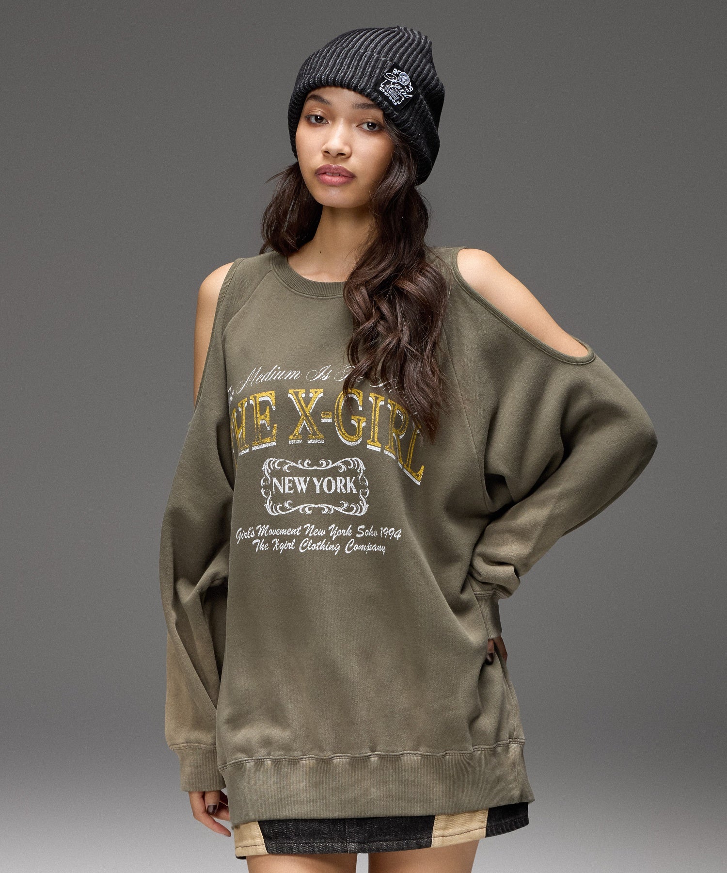 BICOLOR RIB CUFF BEANIE