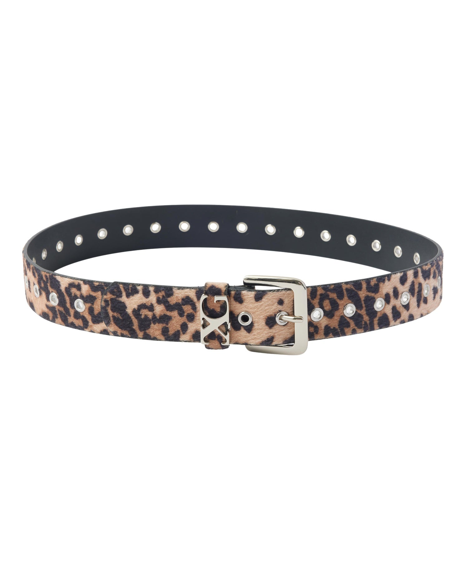 FAUX CALF HAIR LEATHER XG BELT