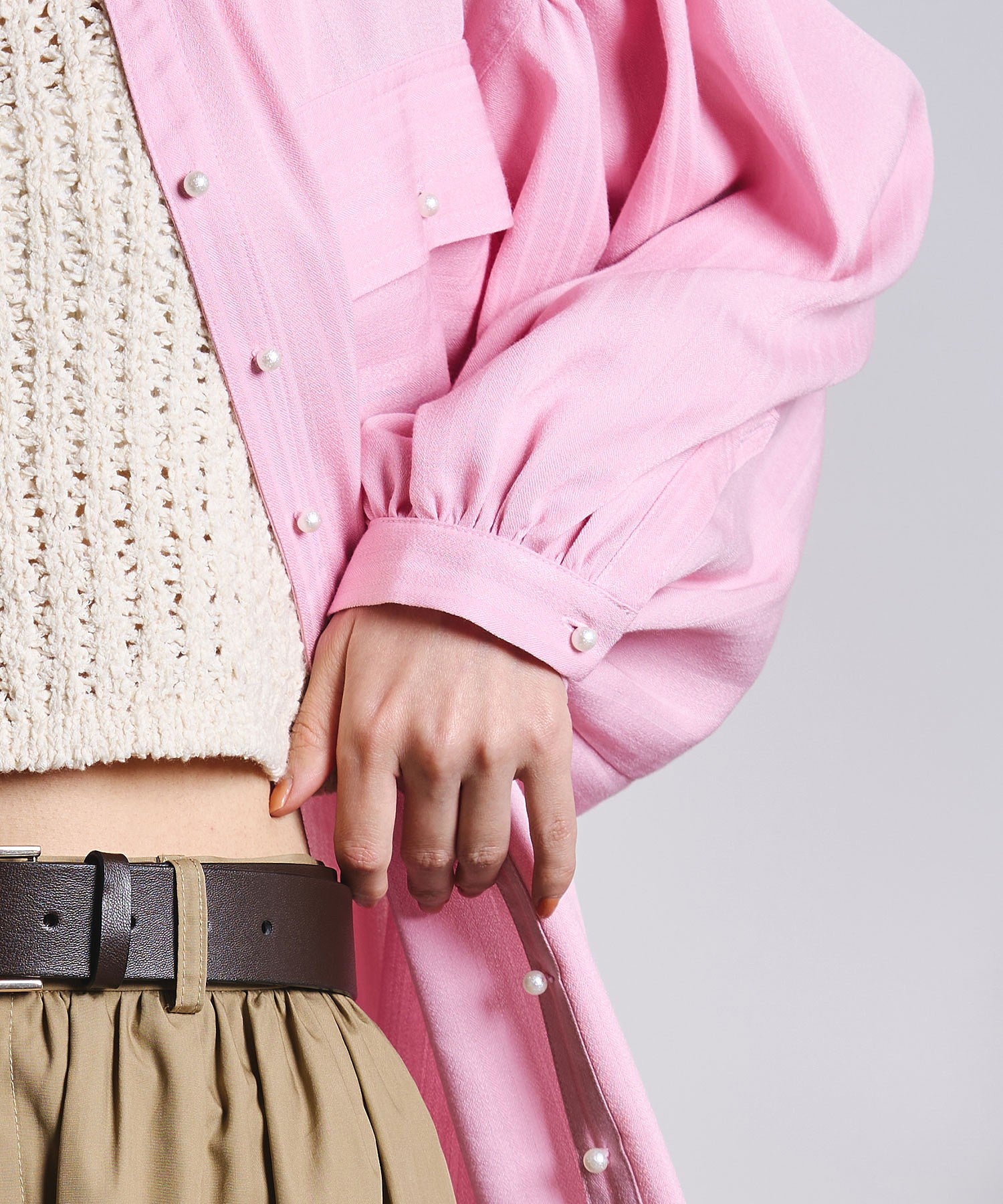 GENE HEAVENS/COTTON PEARL BUTTON SHIRT