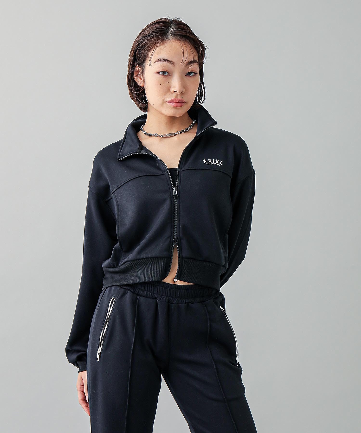COMPACT ZIP UP TOP X-girl
