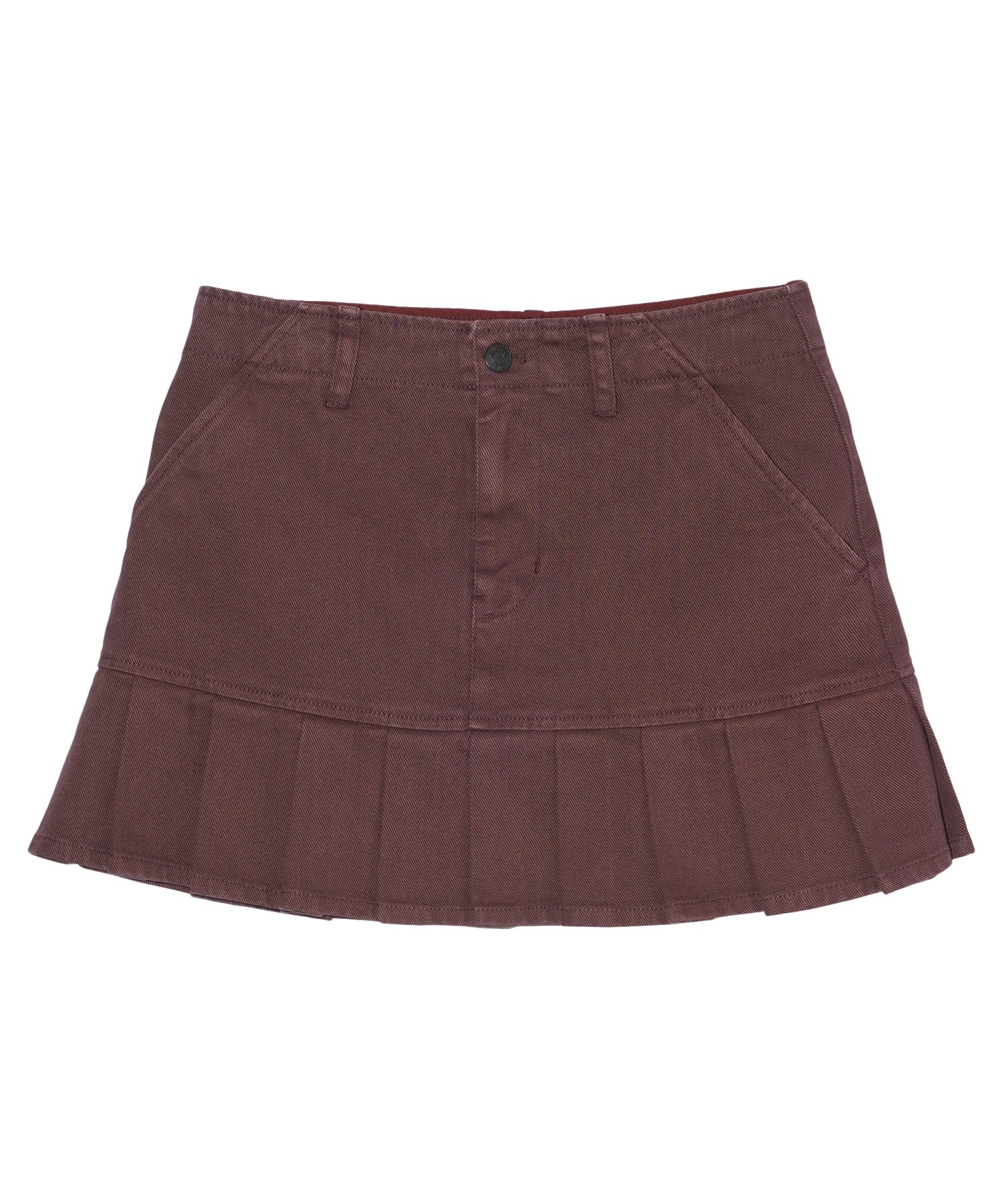 LOW RISE PLEATED MINI SKIRT