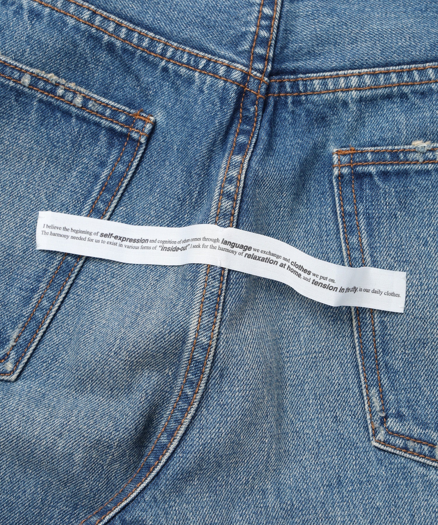 SEMOH/セモー/Test Print Denim Pants Lui Araki SA16-8-02