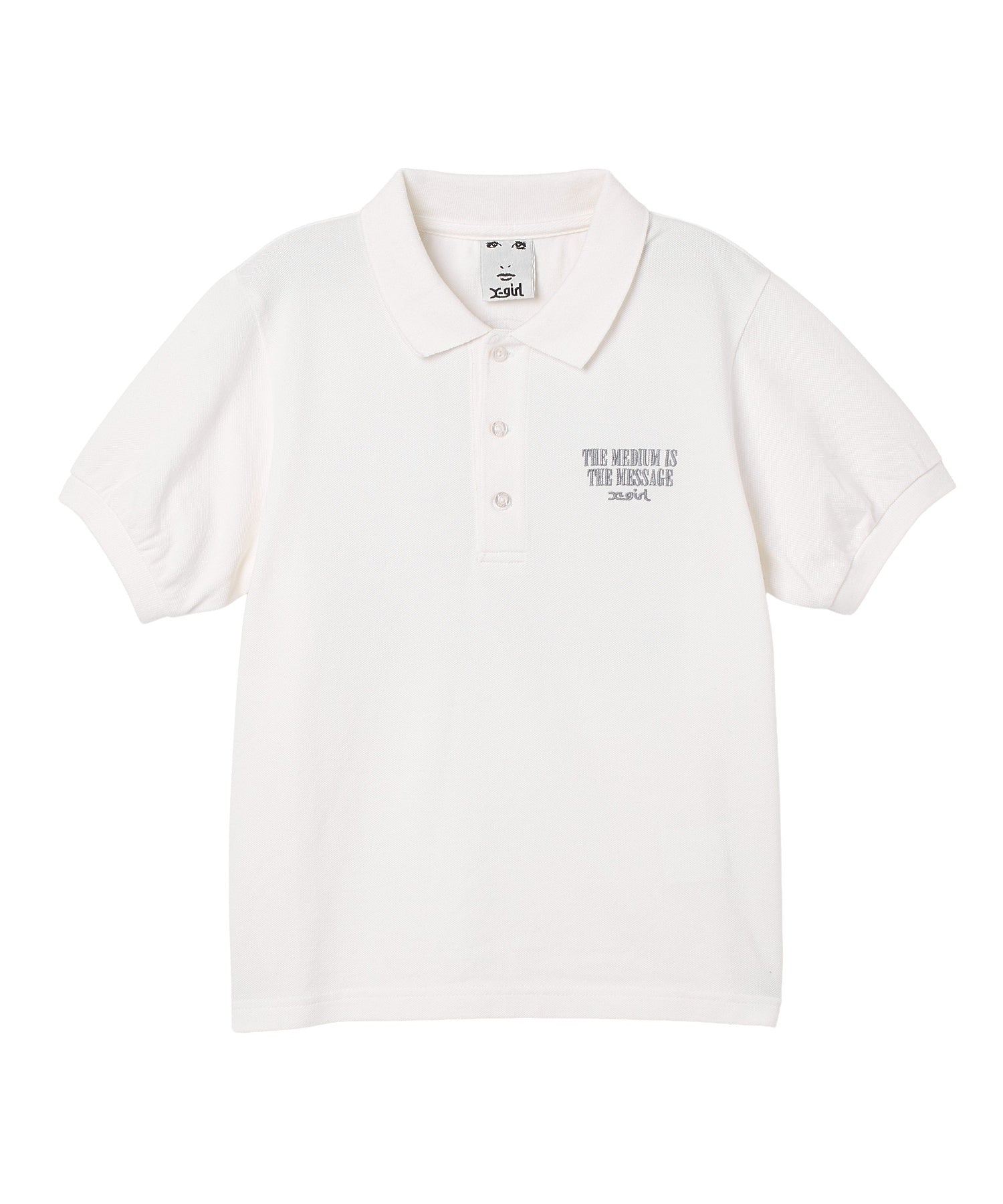 VINTAGE LABEL FACE BABY POLO TOP