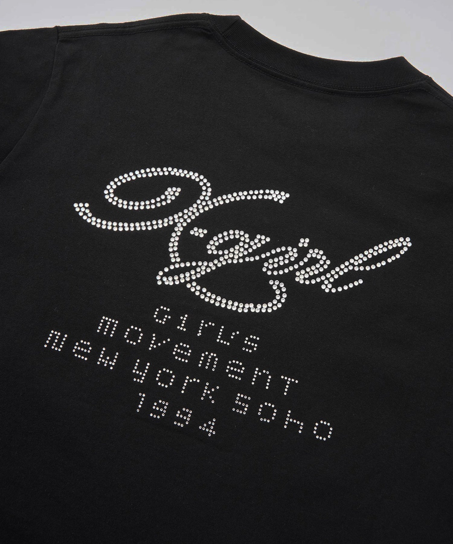 RHINESTONE COMBINATION LOGO L/S TEE