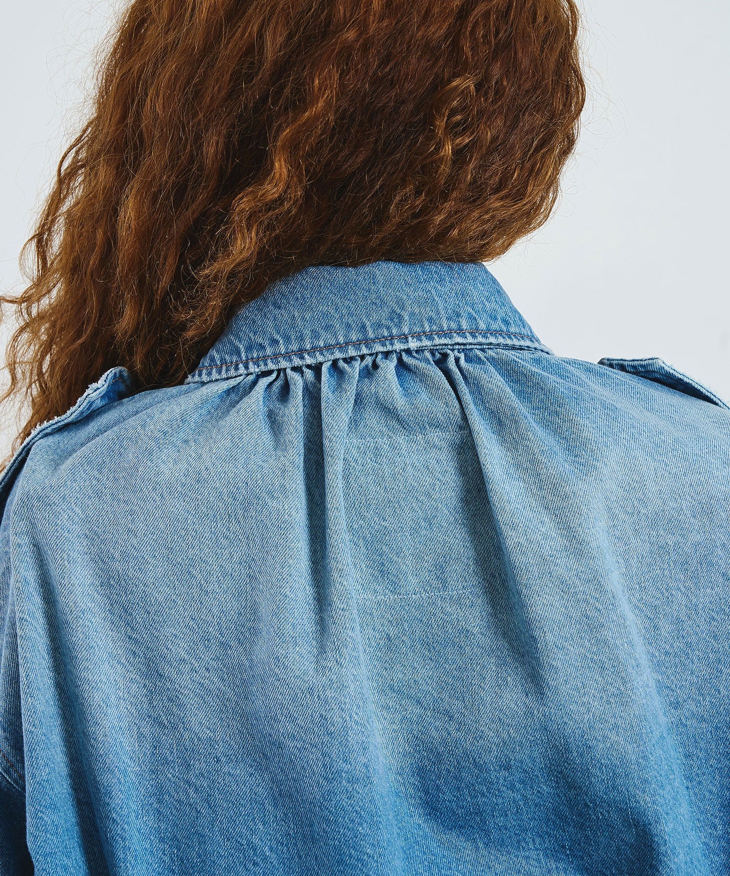 mici/VOLUME SLEEVE DENIM JACKET