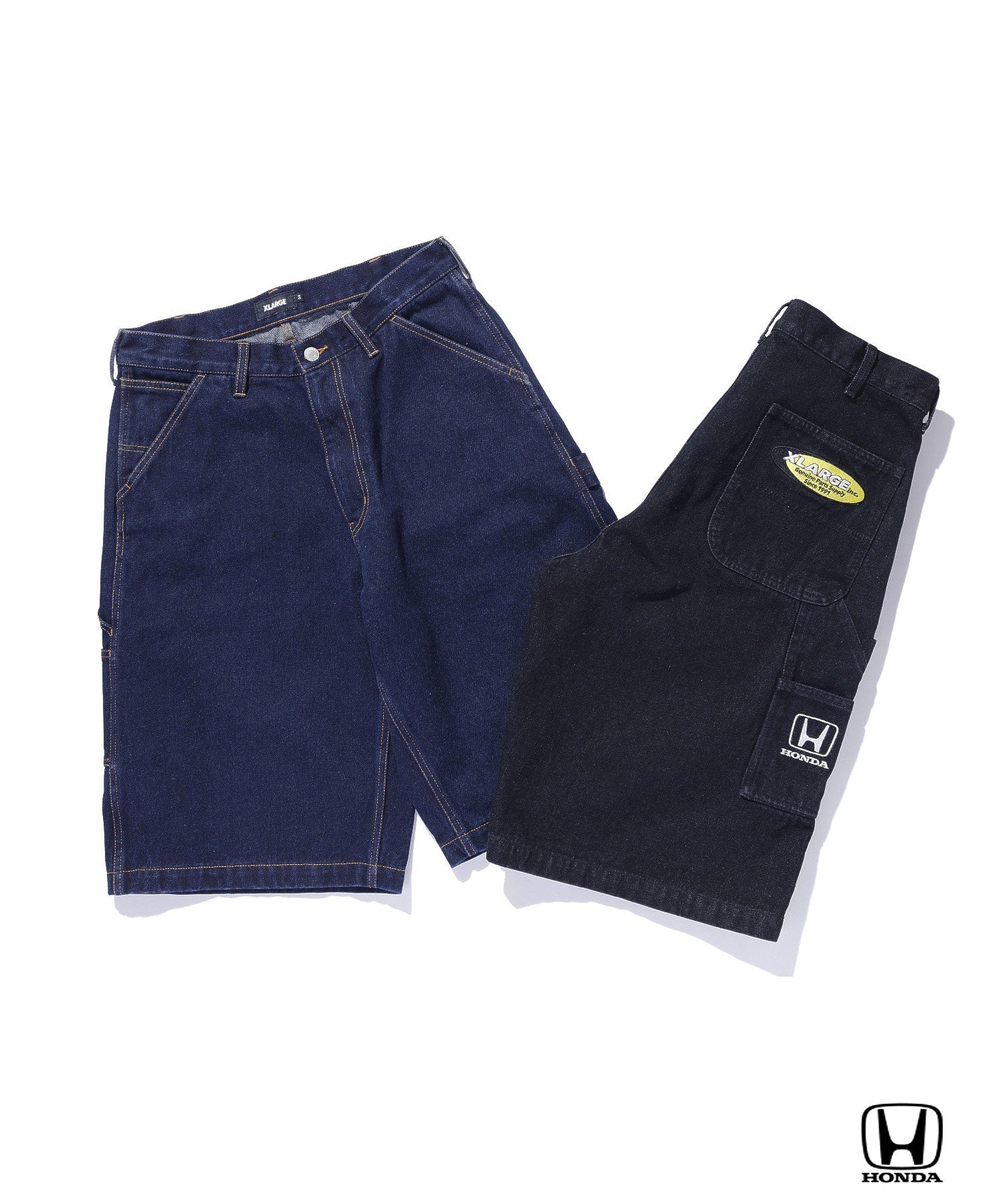 XLARGE×Honda PARTS SUPPLIERS DENIM SHORT PANTS