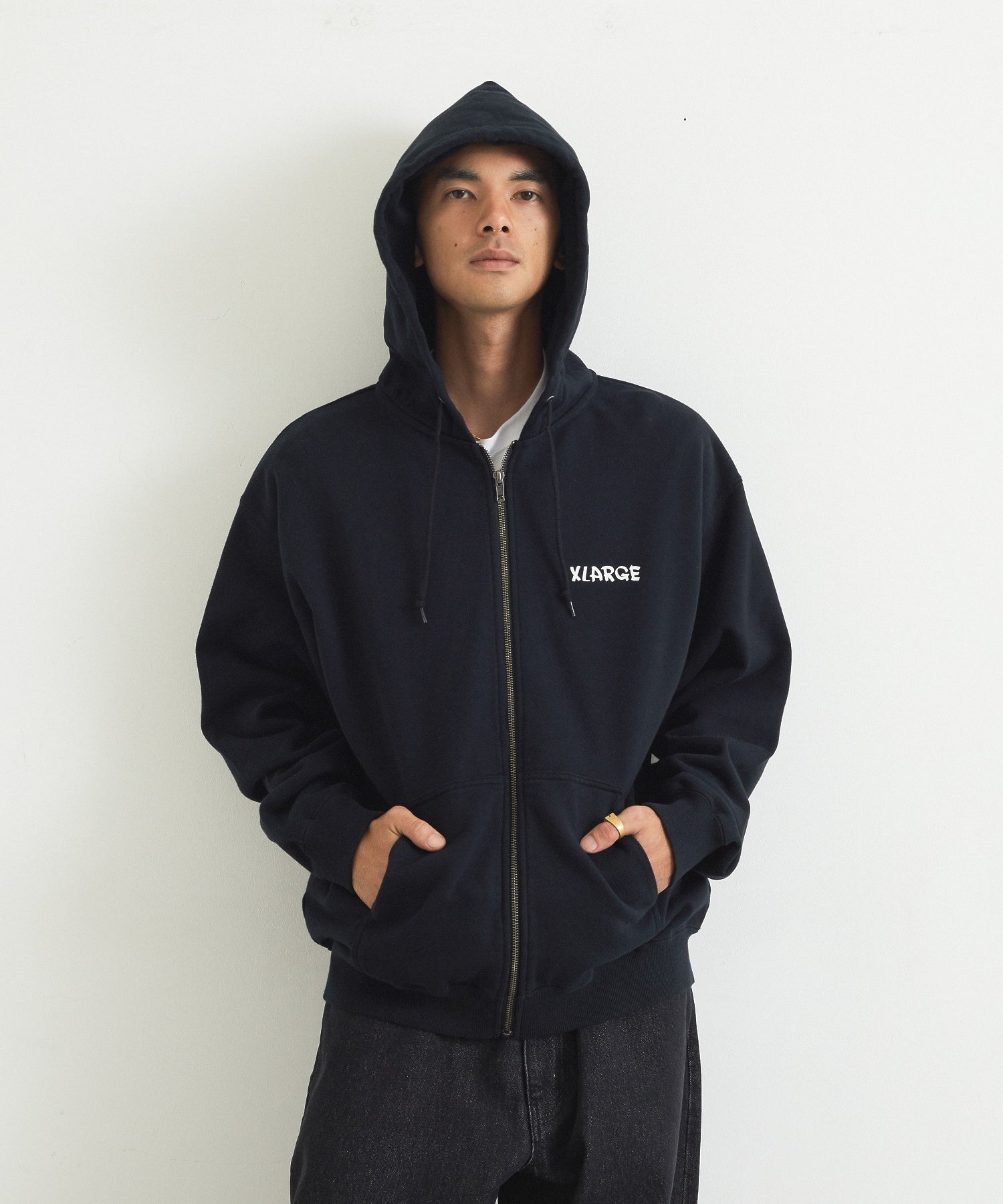 DRAWING OG ZIP HOODED SWEATSHIRT