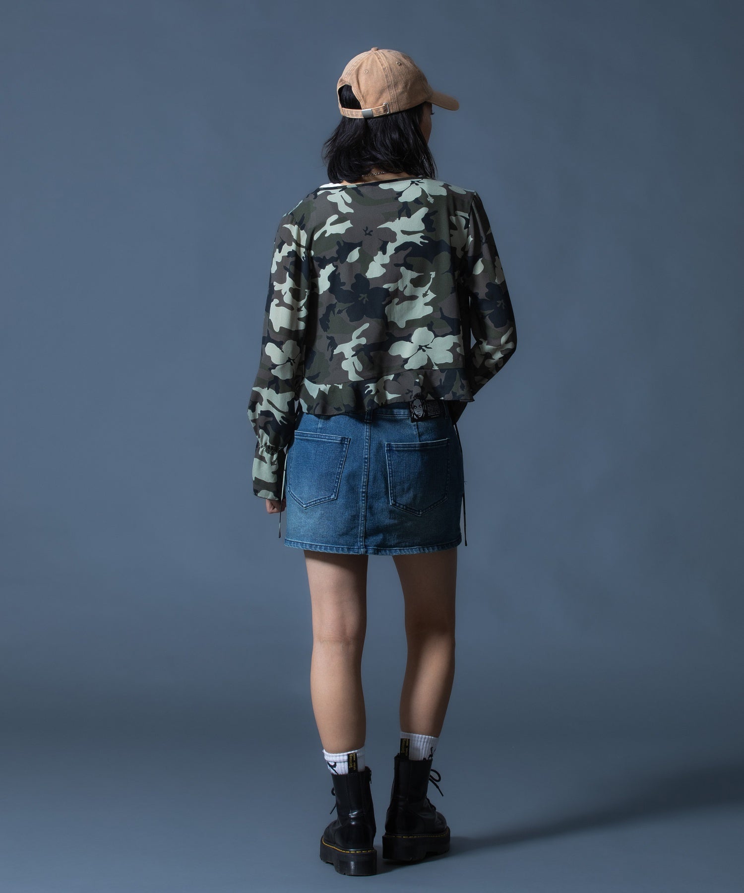 HIBISCUS CAMOUFLAGE BLOUSE