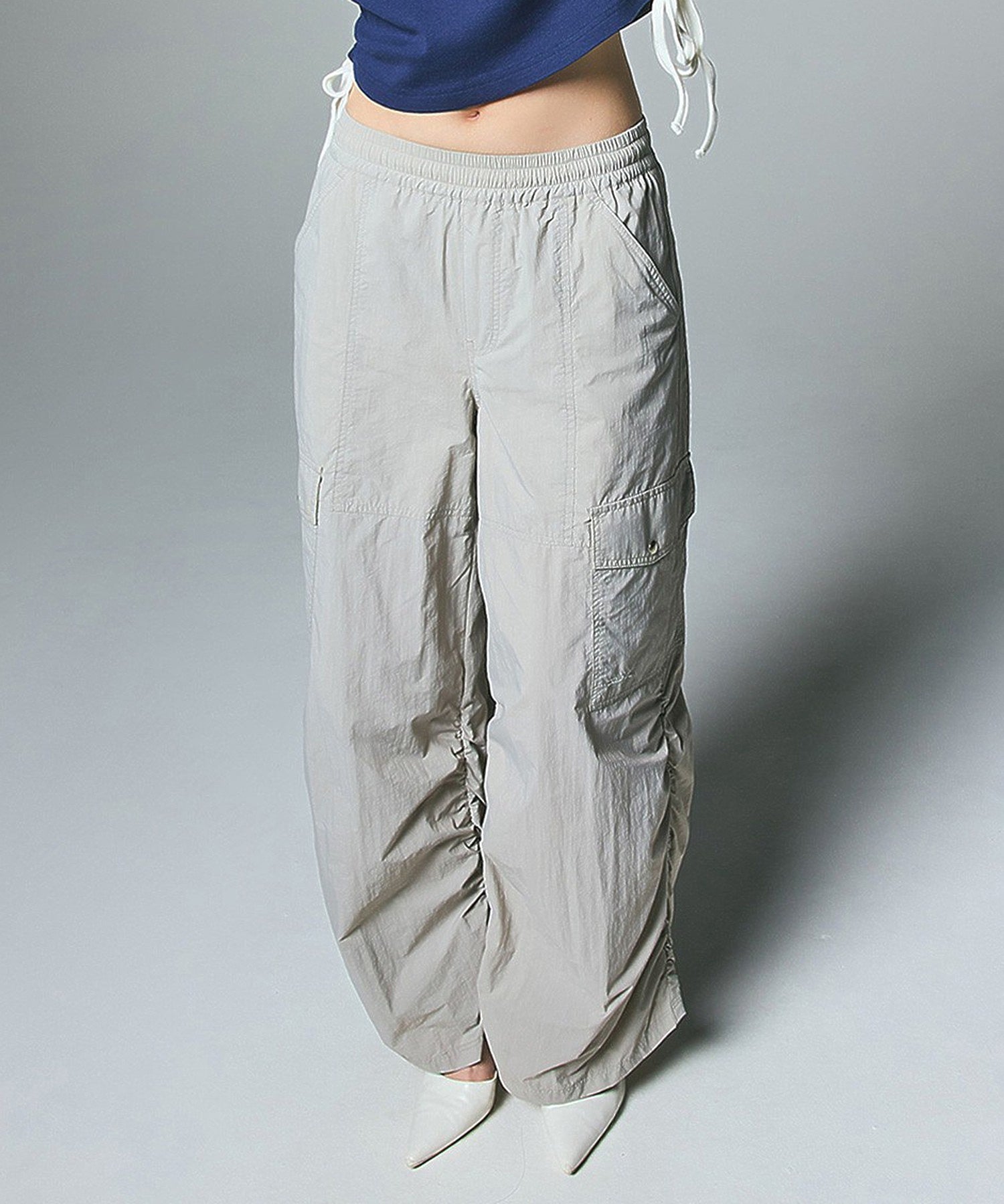 VOLUME HEM LOOSE EASY PANTS