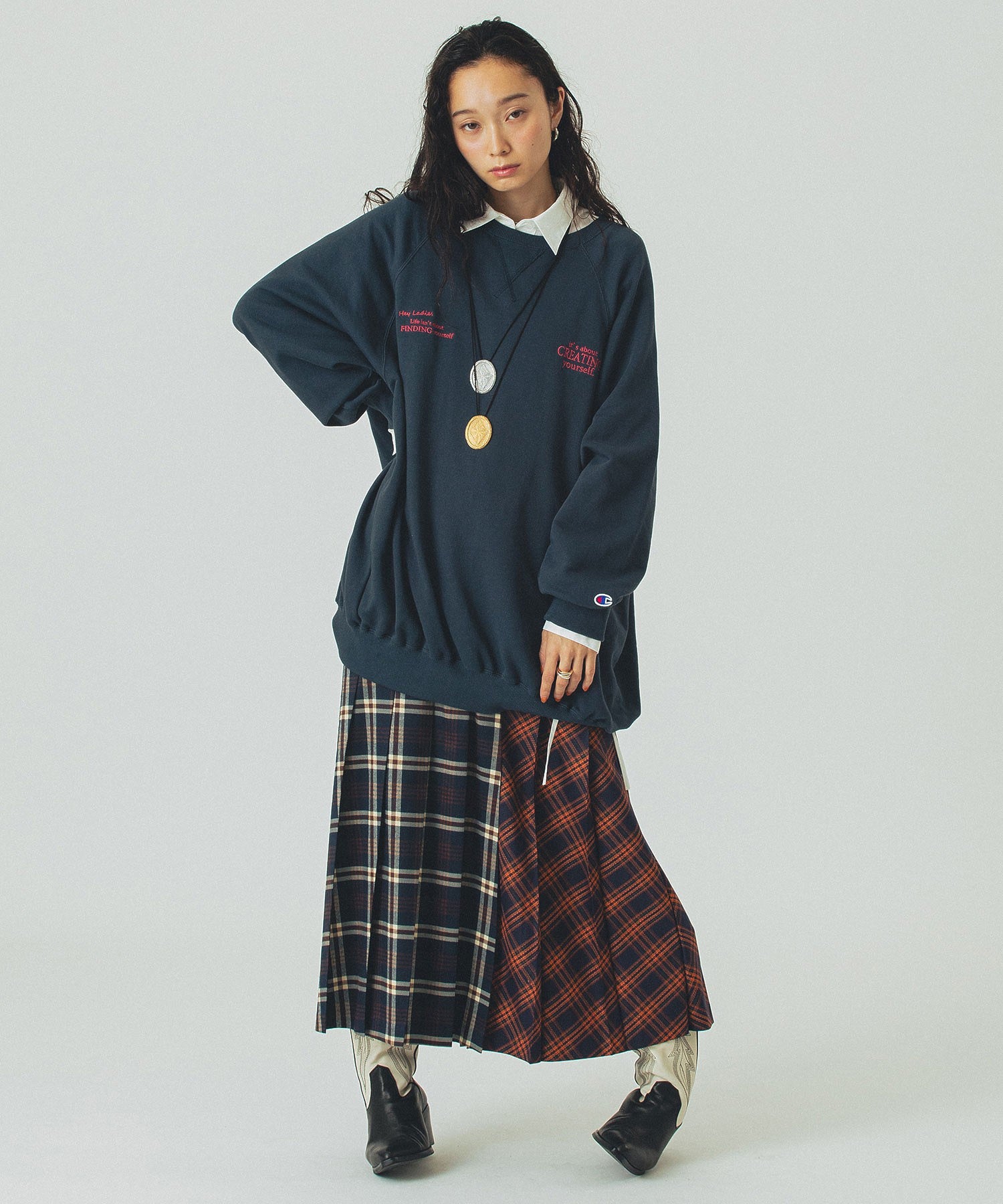 model:161cm 着用サイズ:ONE SIZE