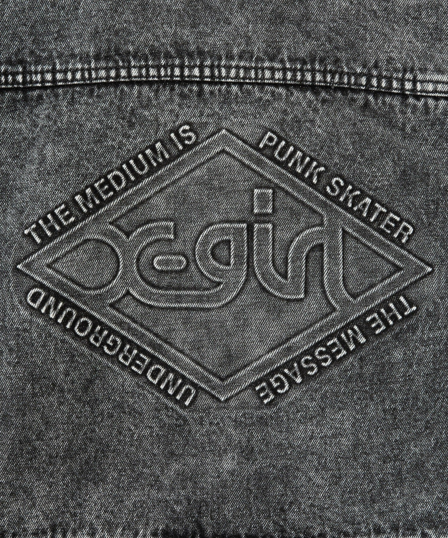 EMBOSSED DENIM JACKET