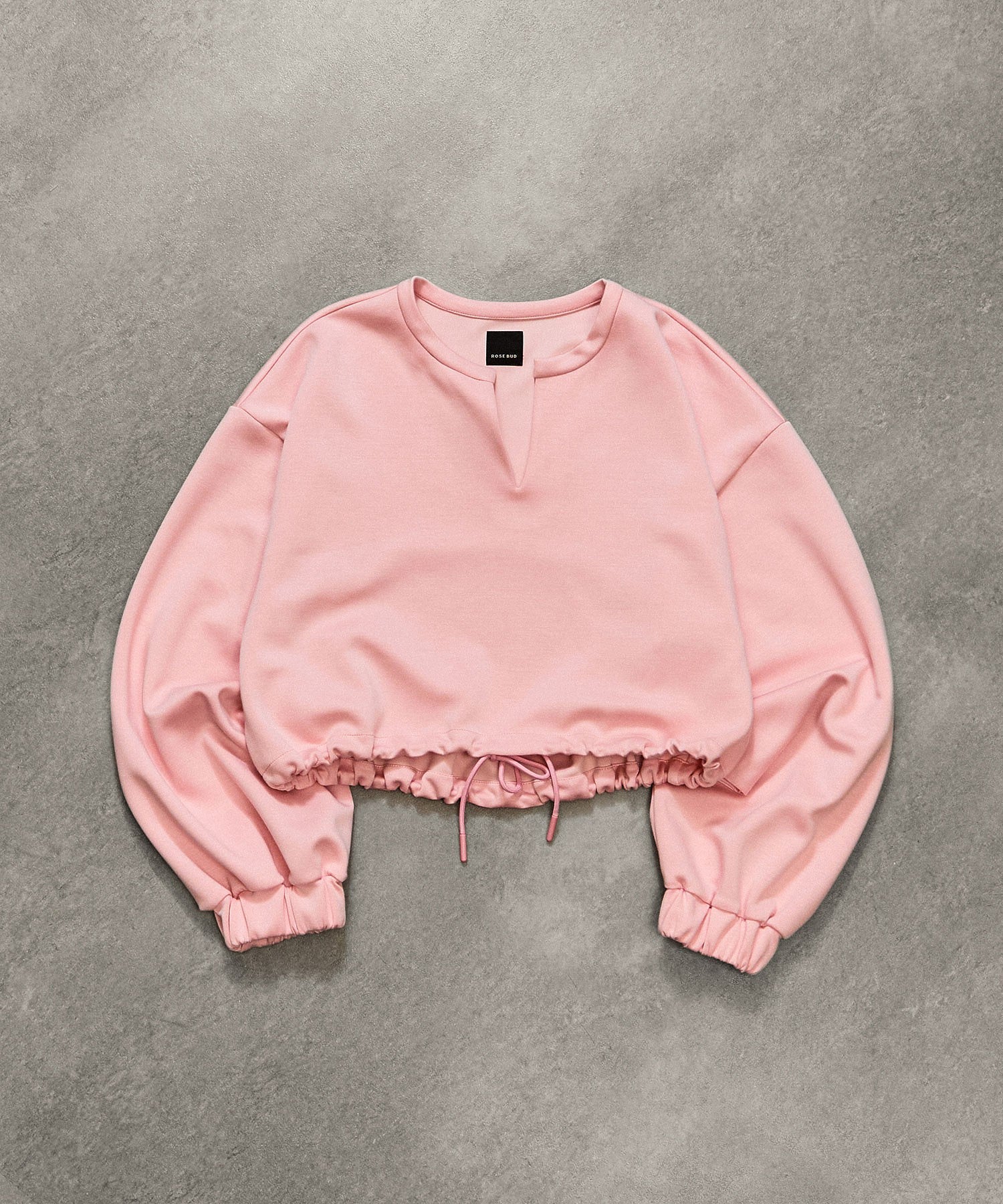 VOLUME SLEEVE CROPPED TOP