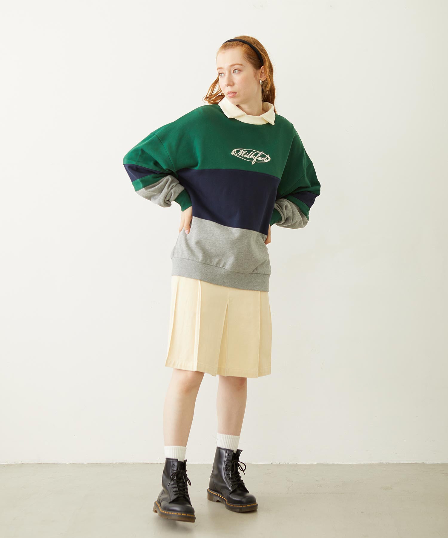 PANELED COLOR BLOCK TOP