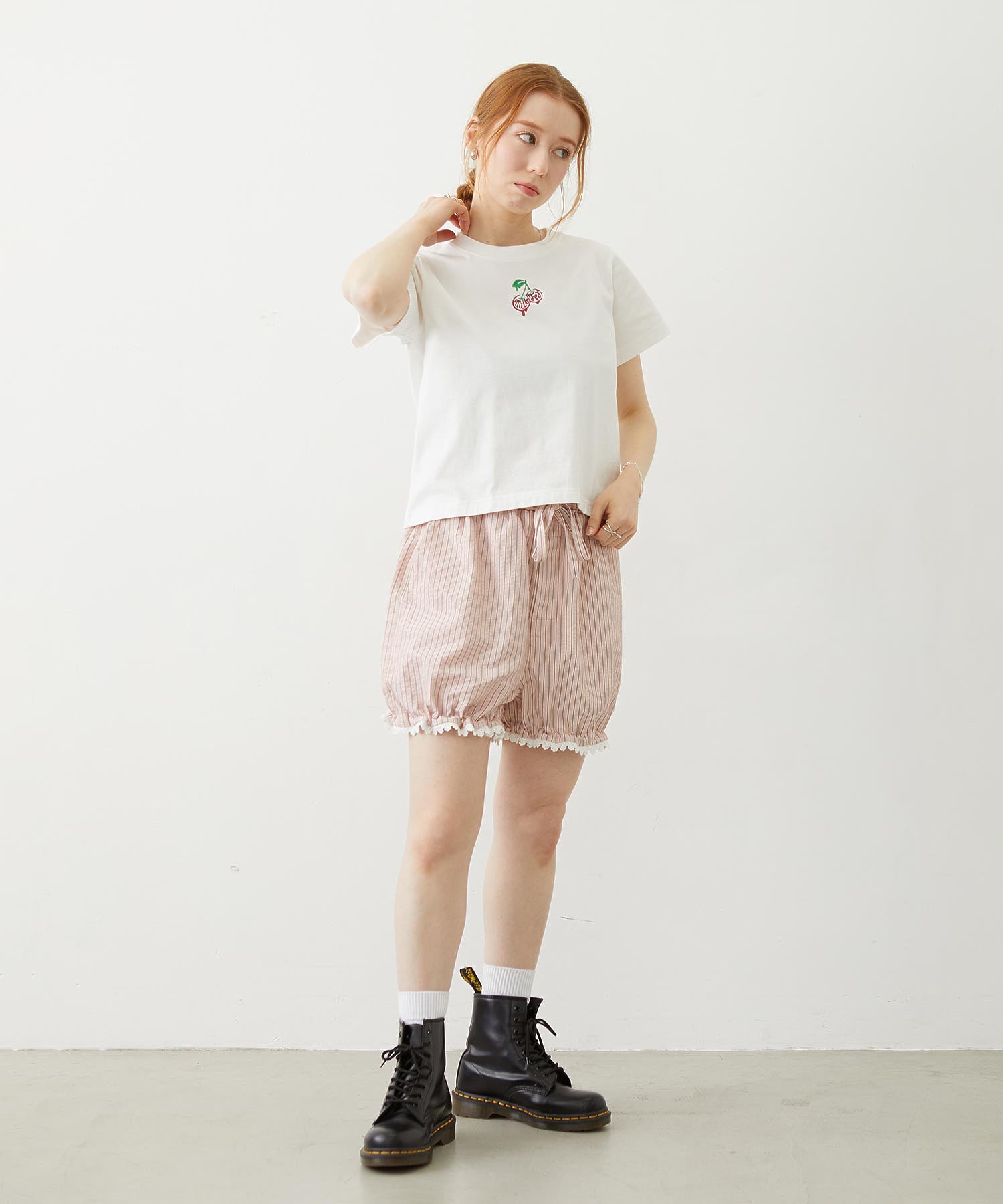 MINI MELTY GLITTER CHERRY COMPACT S/S TEE