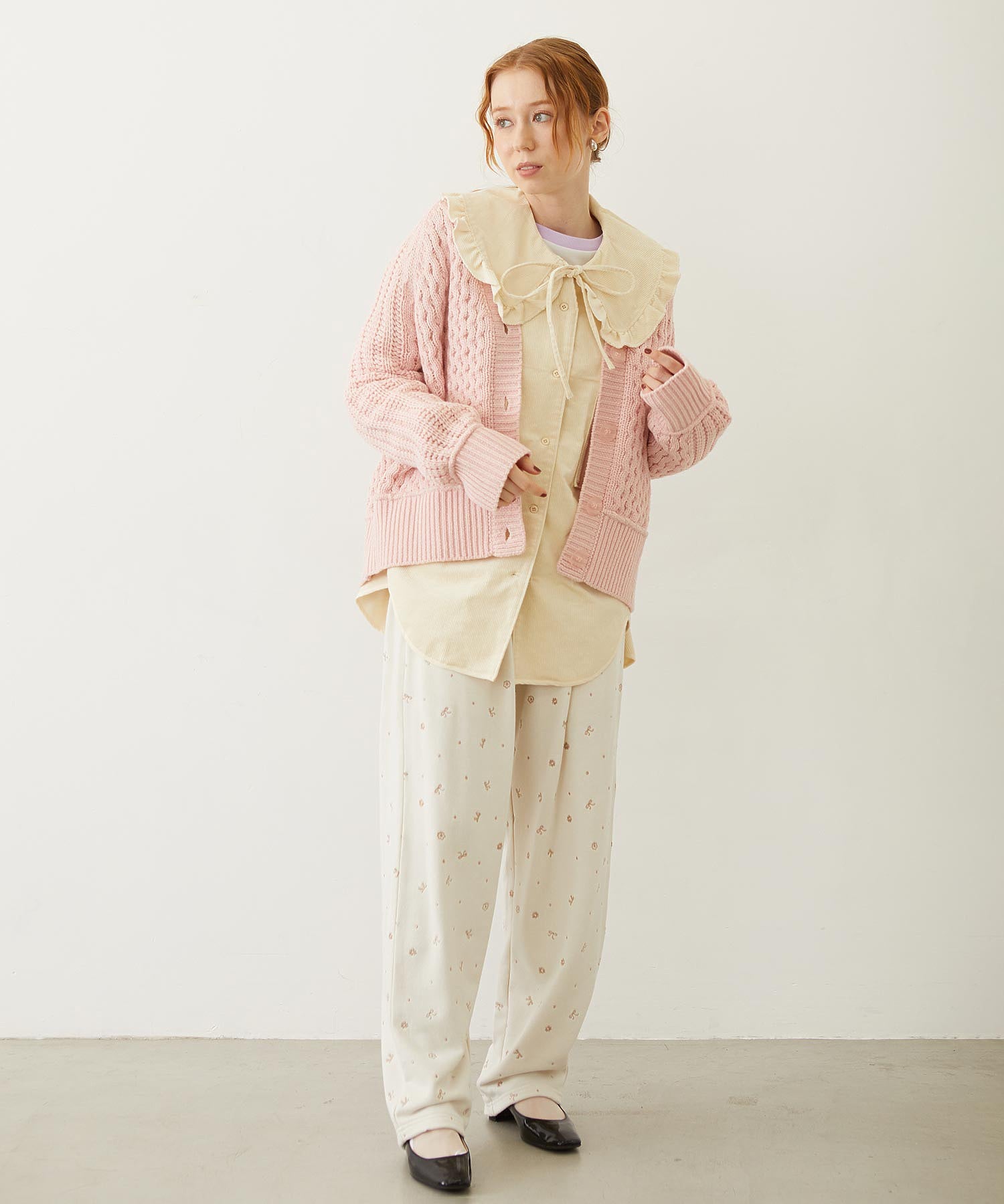 BIG COLLAR CORDUROY SHIRT