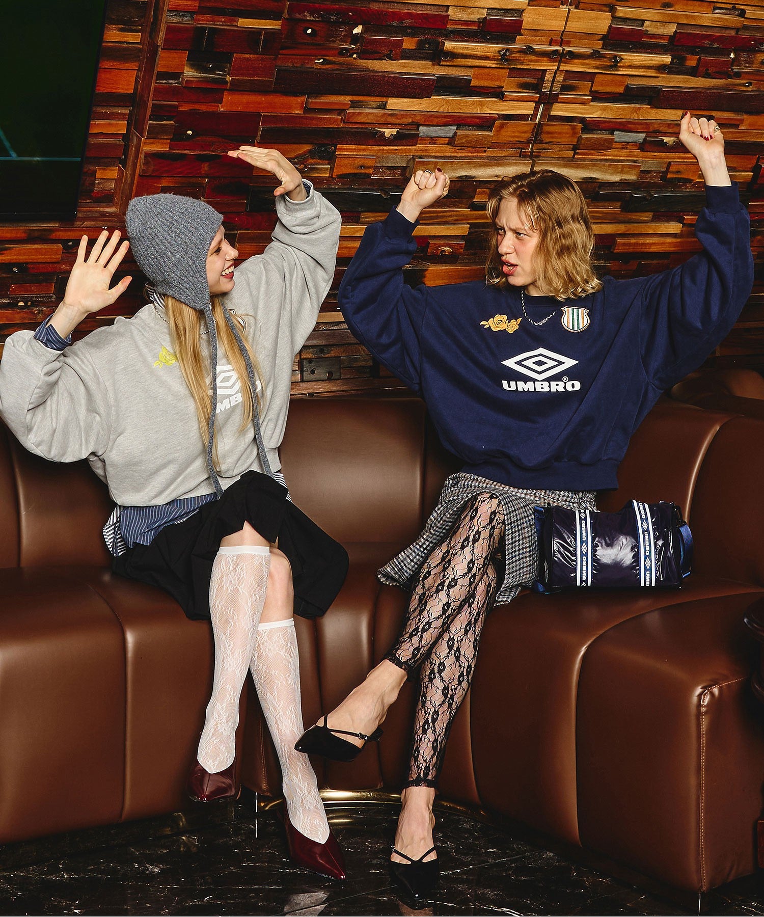 UMBRO×ROSE BUD/DOUBLE DIAMOND SWEATSHIRT