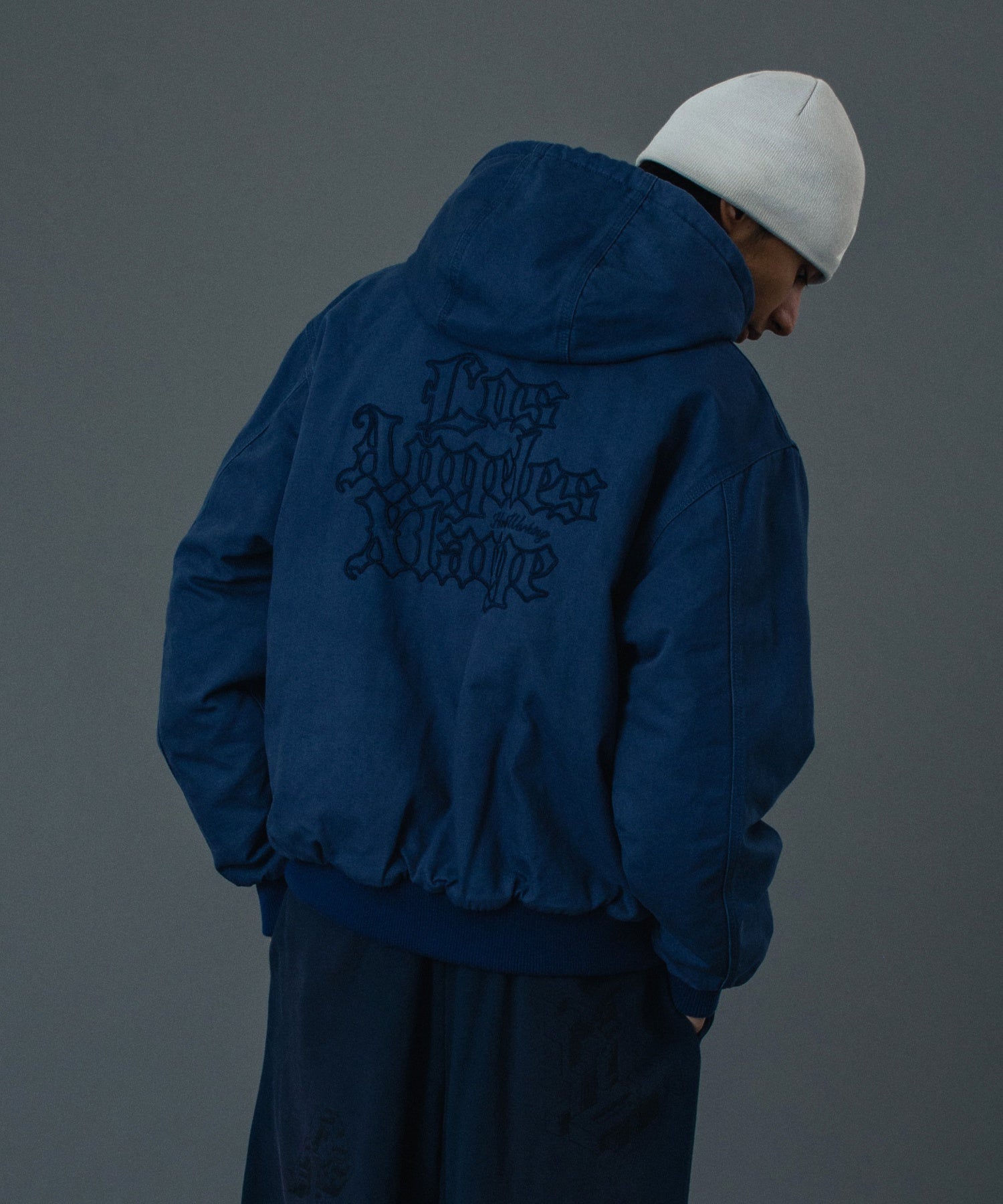 PATCHED OLD ENGLISH HOODED WORK JACKET