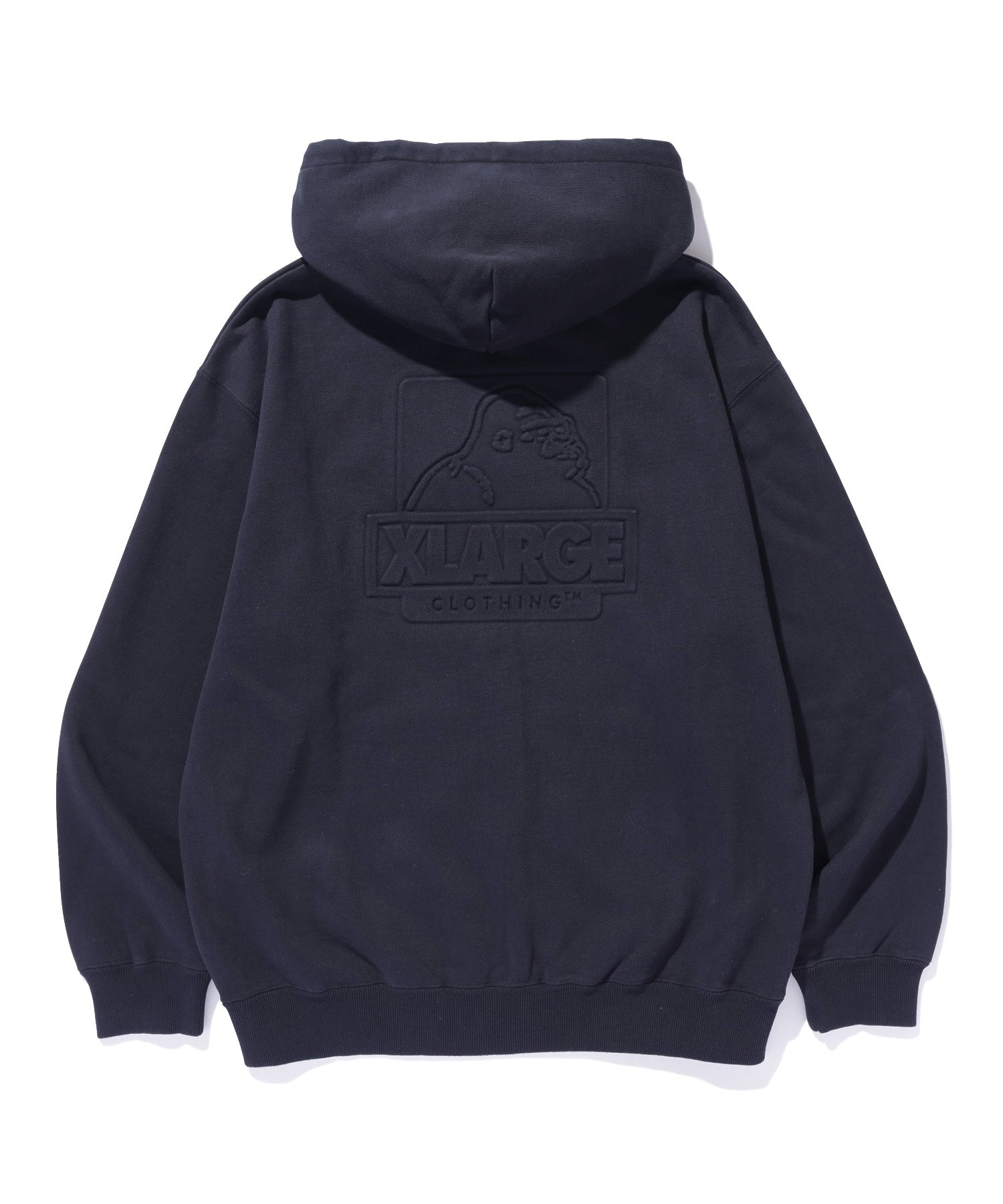 EMBOSSED OG BOX ZIP UP HOODED SWEATSHIRT