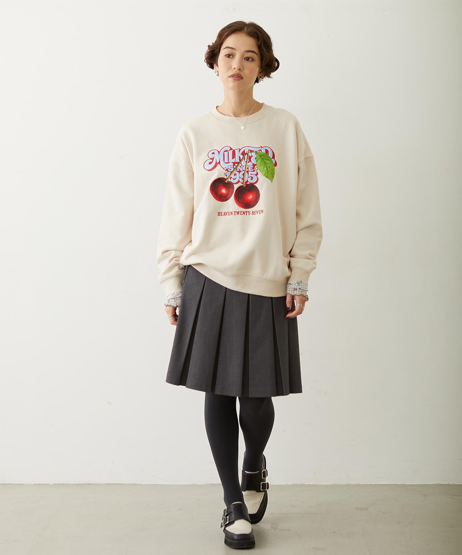 CHERRY LOGO SWEAT TOP