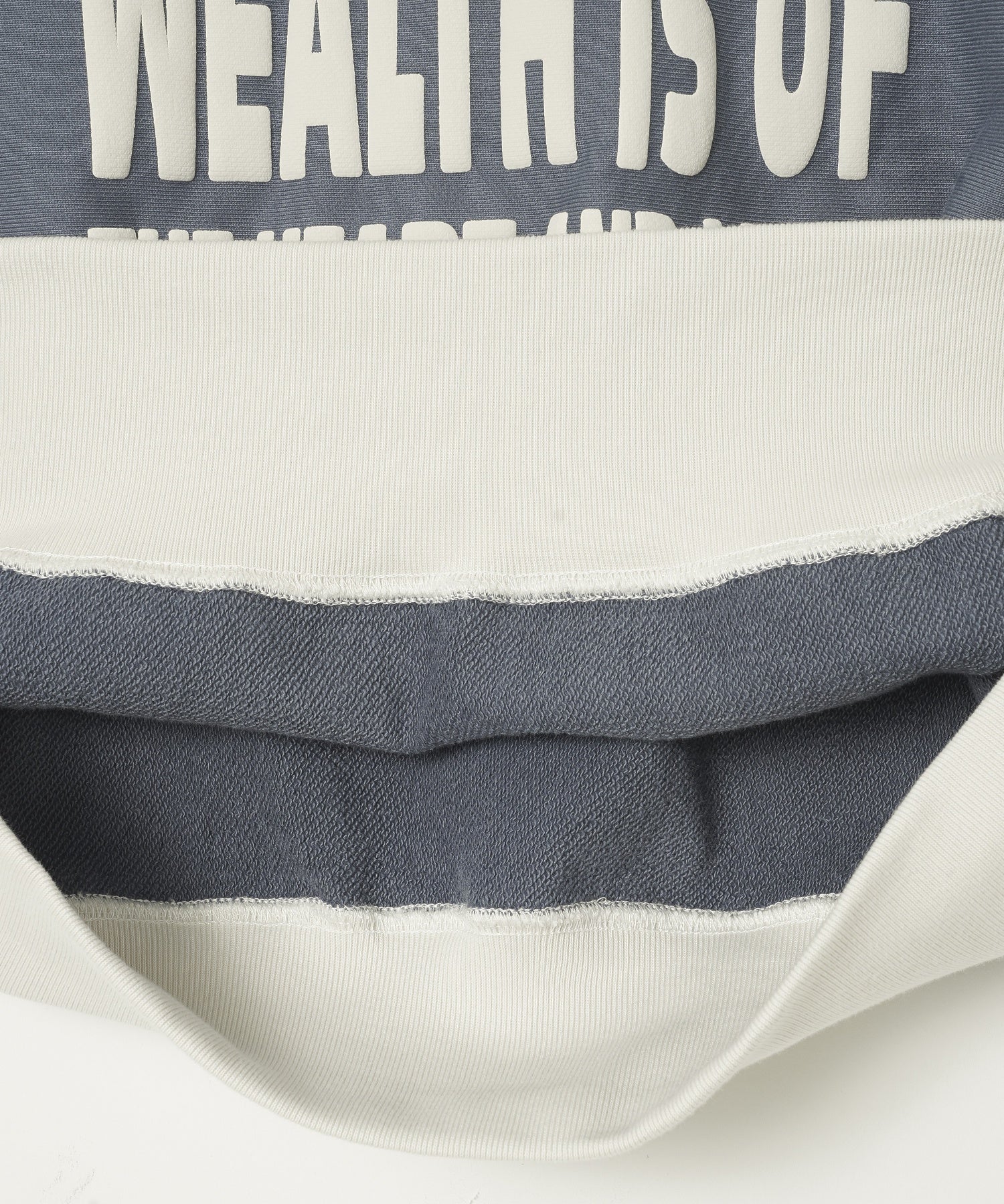 BILLIONAIRE BOYS CLUB/ビリオネア・ボーイズ・クラブ/PUFF PRINT 2TONE COTTON SWEATSHIRT