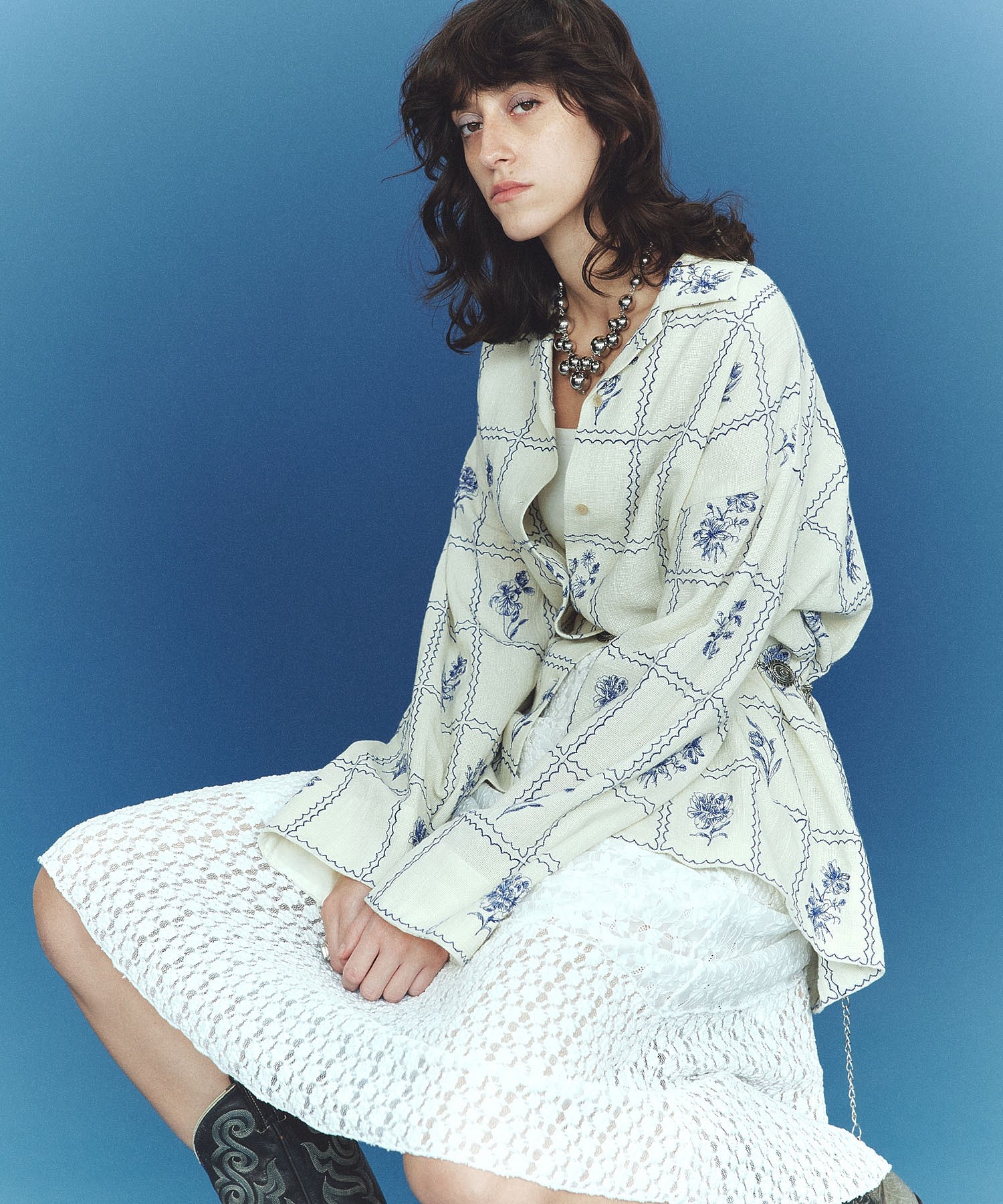 PATCHWORK LACE SKIRT