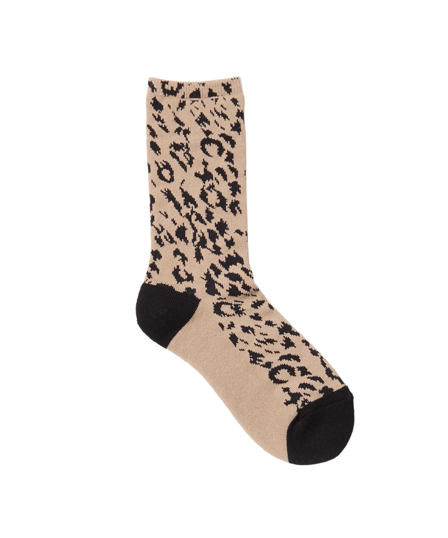 HEART LOGO LEOPARD SOCKS