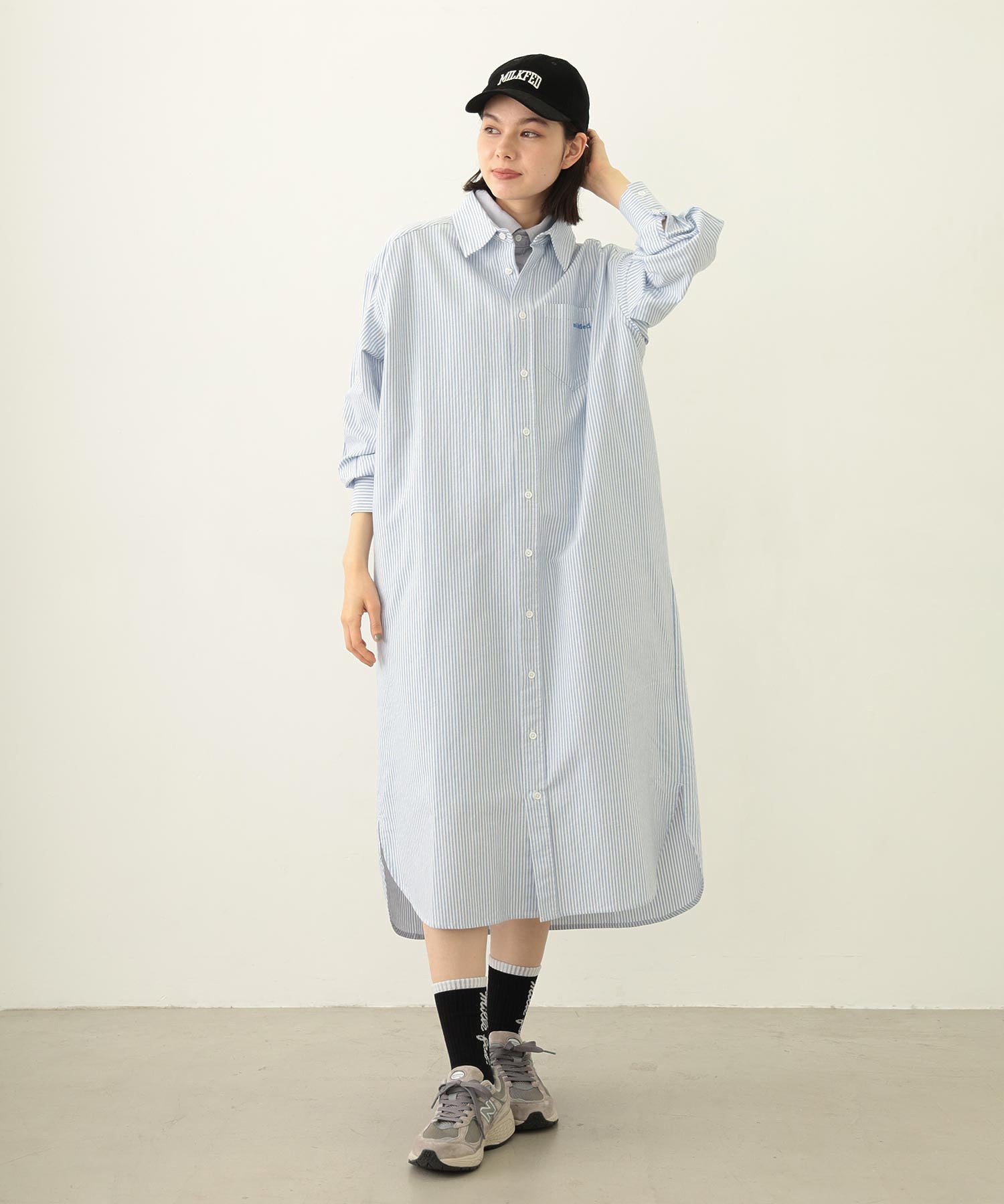 LAYERED SHIRTS DRESS