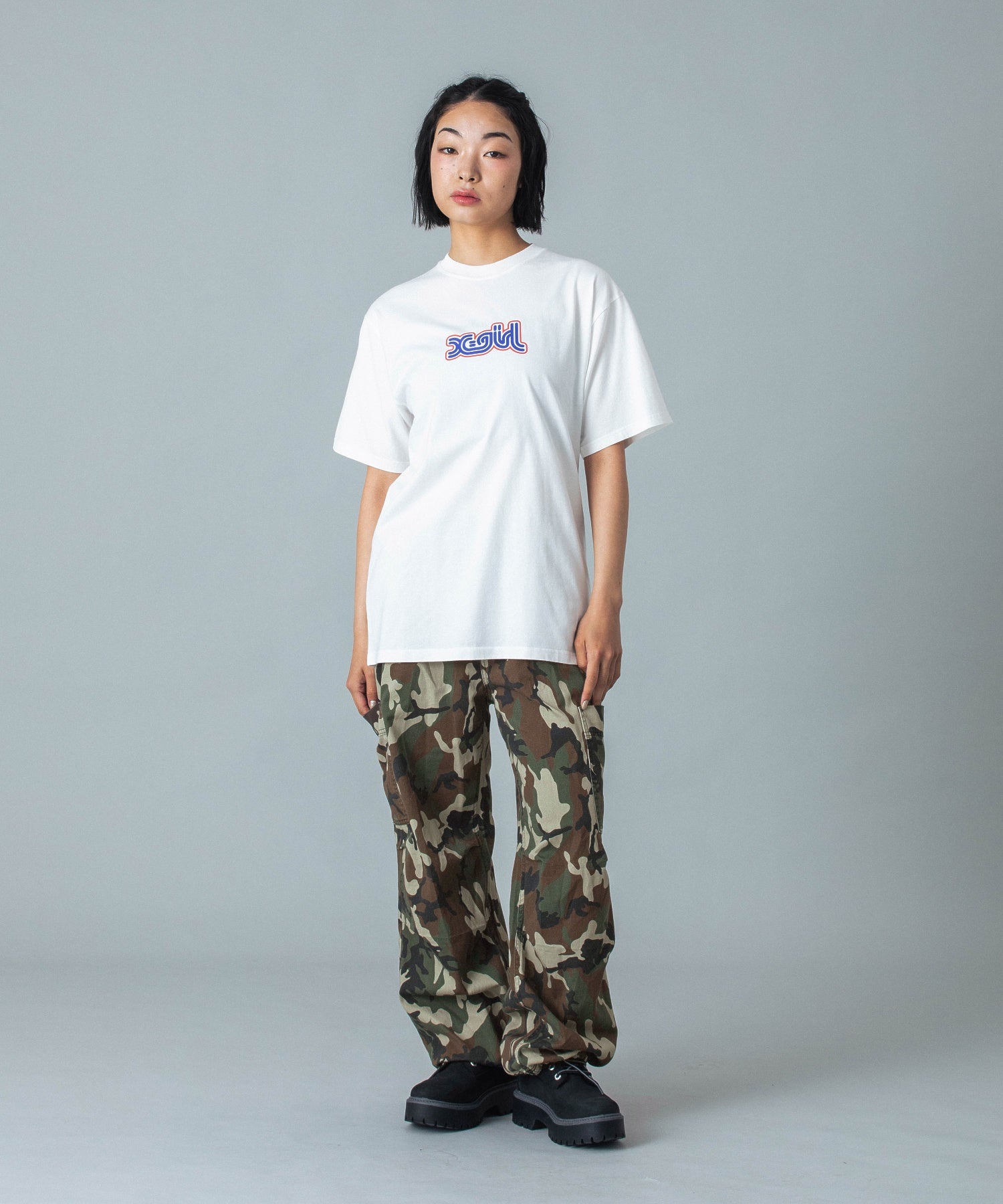 WAIST RIB EASY PANTS