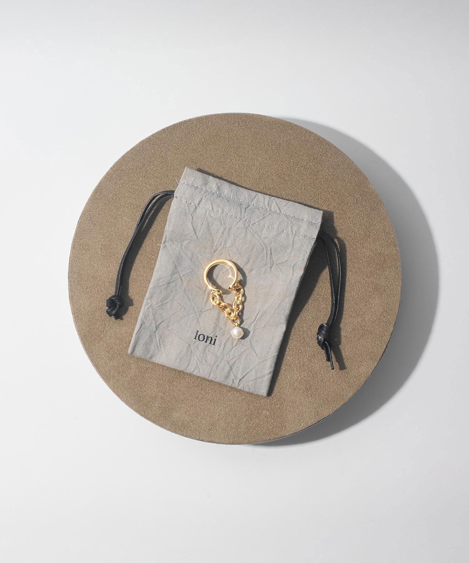 loni/IVY PEARL CHAIN RING
