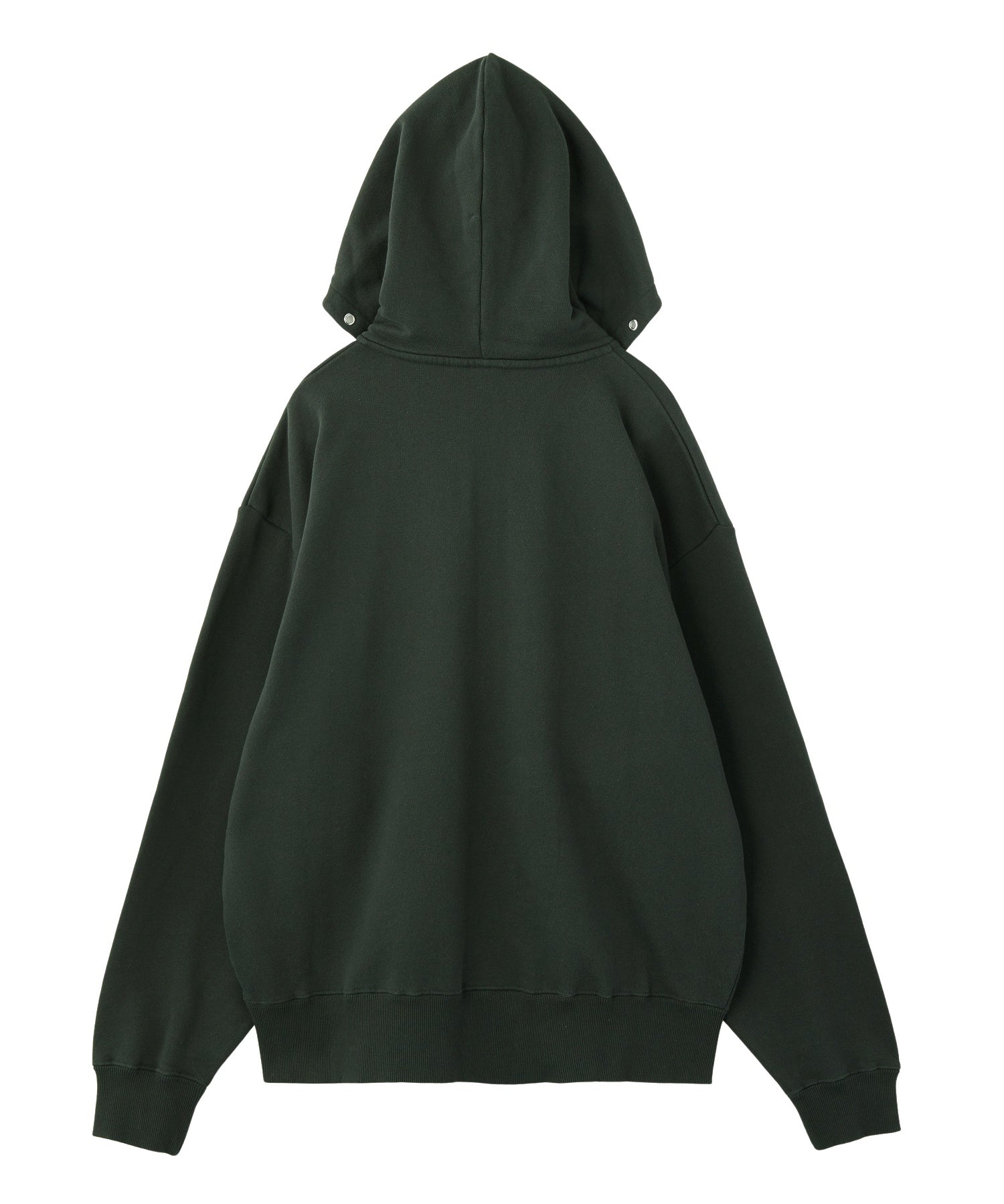 EYELET EMBROIDERY ZIP UP SWEAT HOODIE