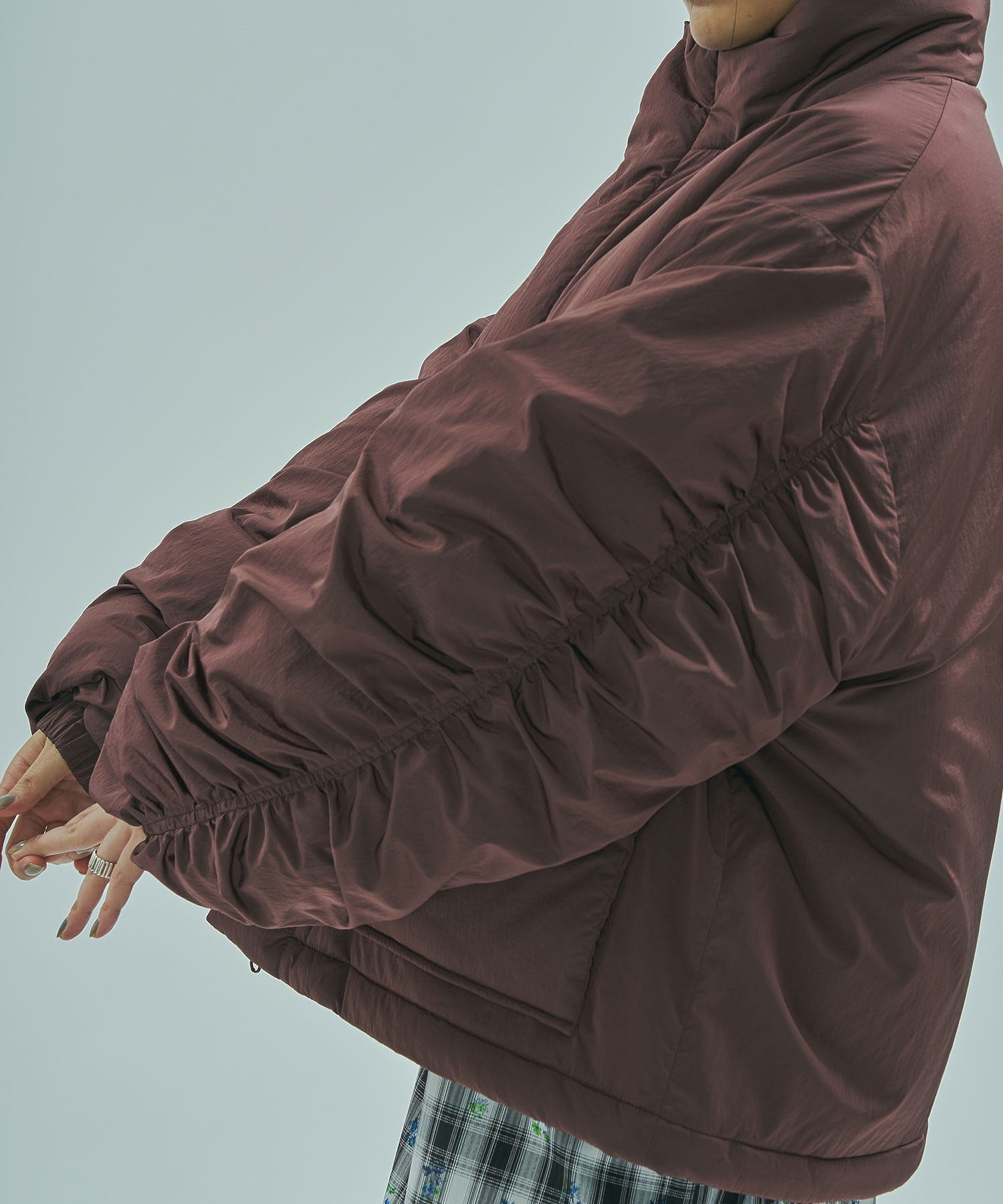 GENE HEAVENS x THOUSAND MILE/STAND COLLAR PADDED JACKET