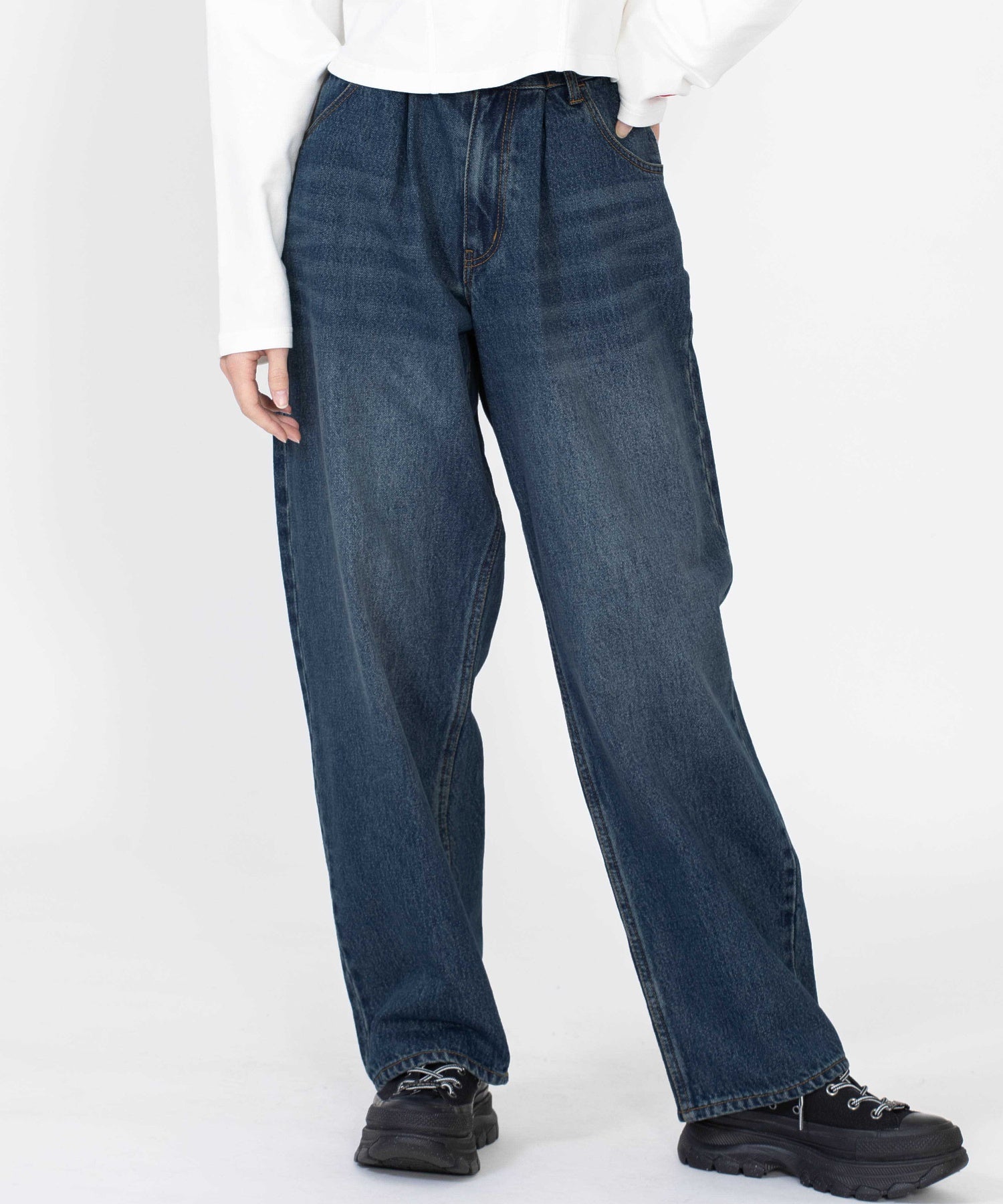 FACE WIDE TAPERED PANTS X-girl