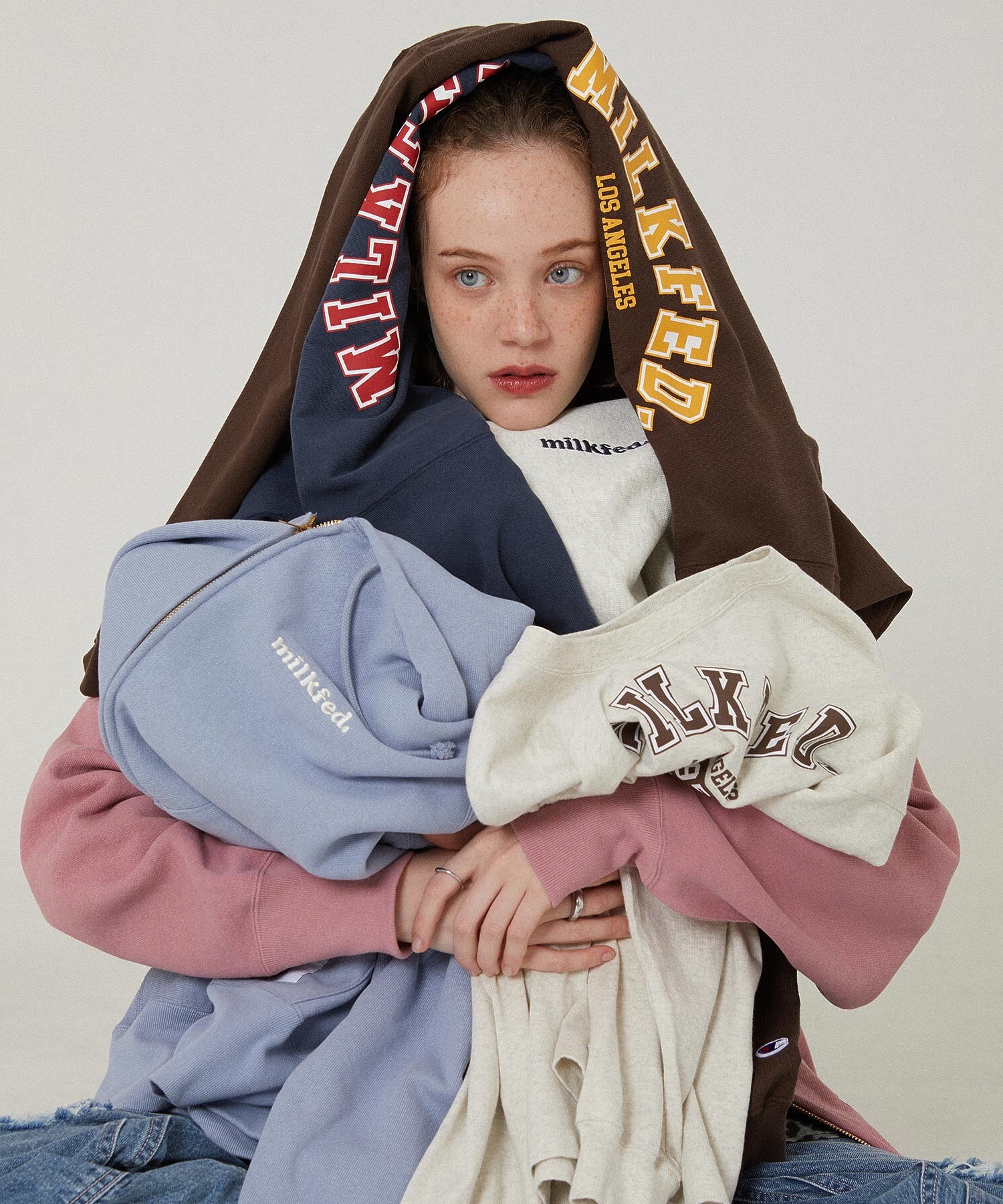 MILKFED.×CHAMPION SWEAT ZIP HOODIE