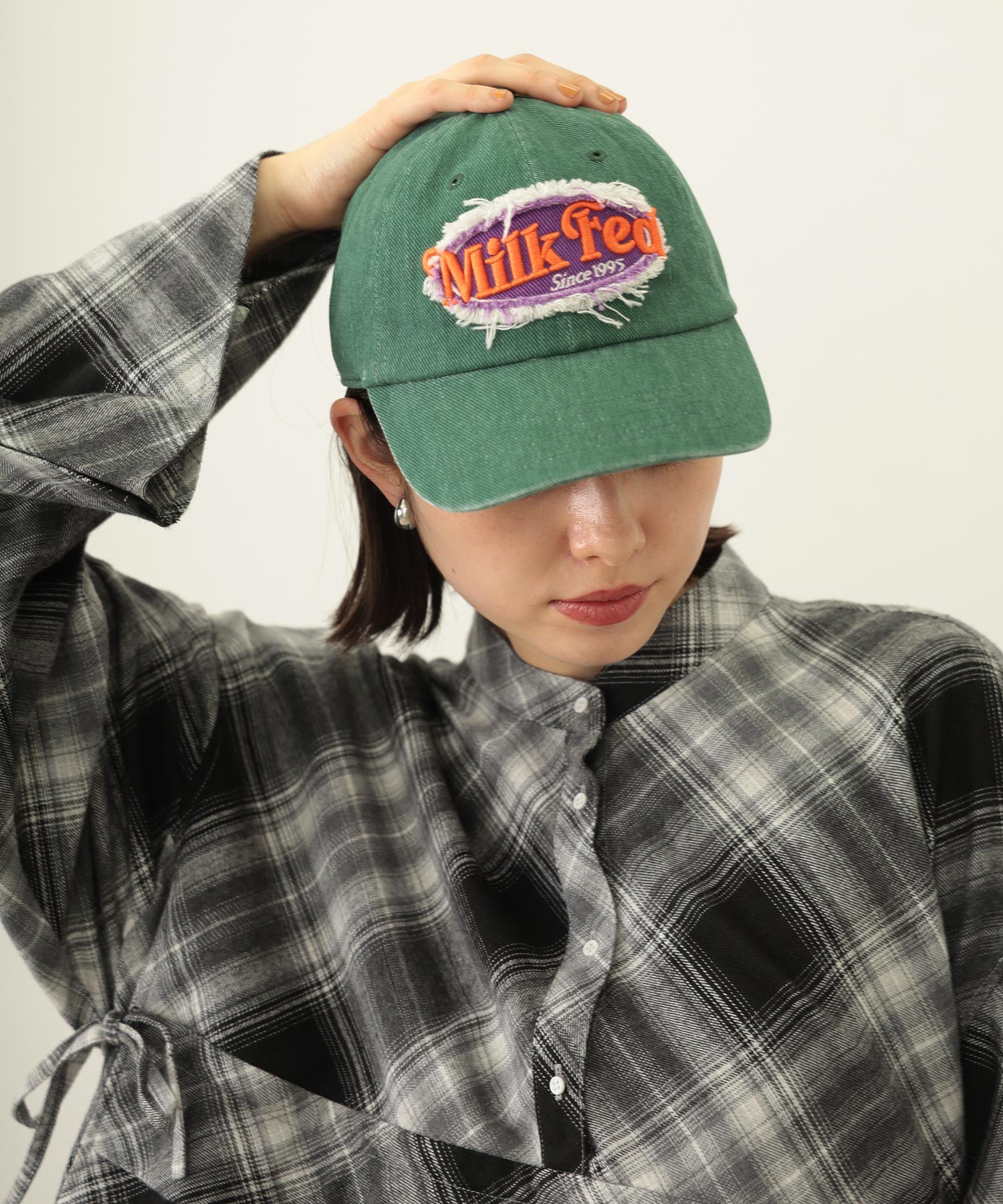 FRAYED LOGO PATCH CAP