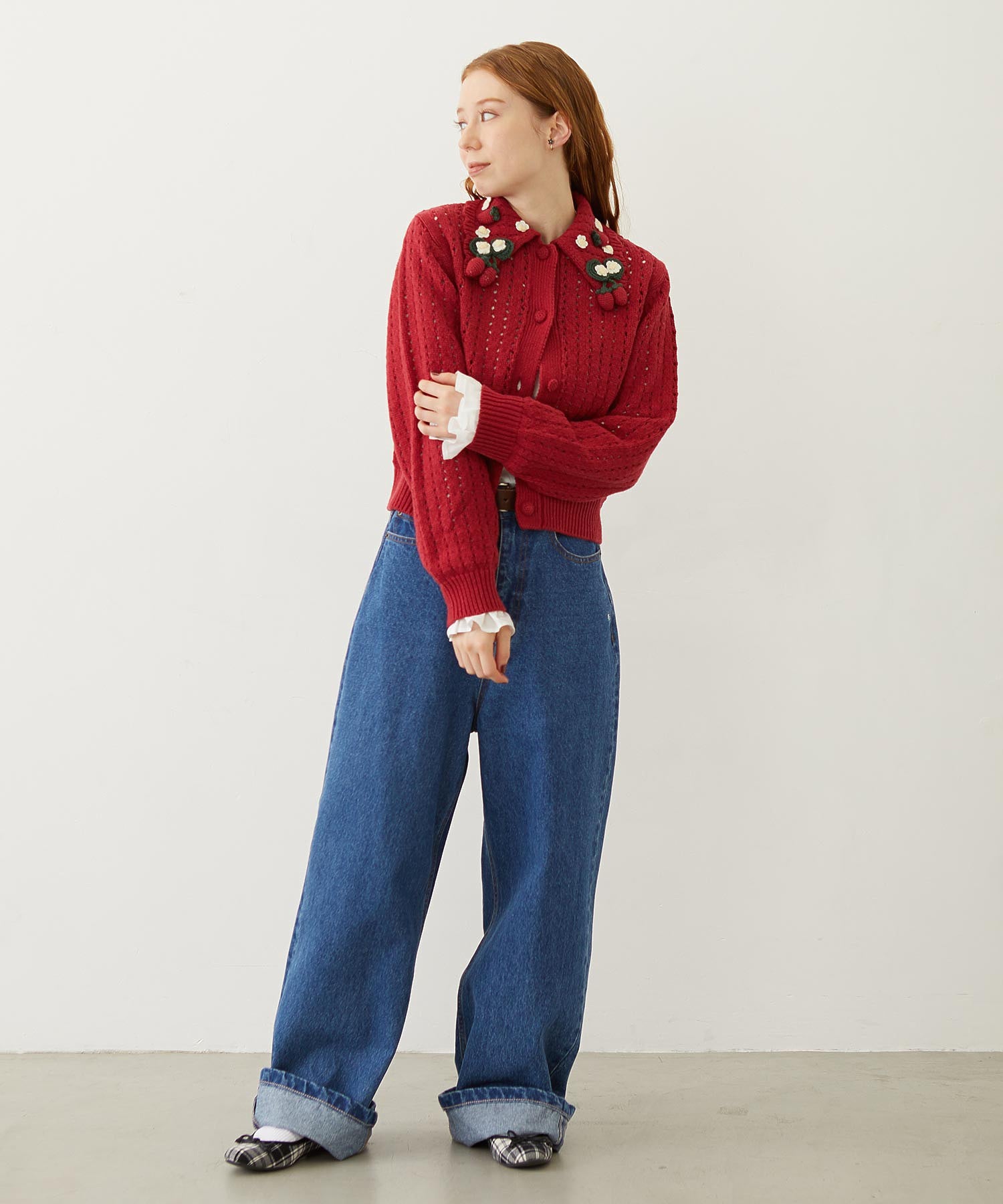 STRAWBERRY KNIT CARDIGAN