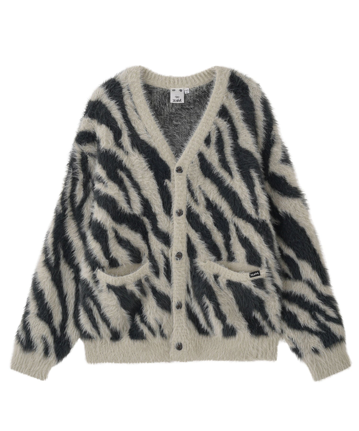 ZEBRA KNIT CARDIGAN