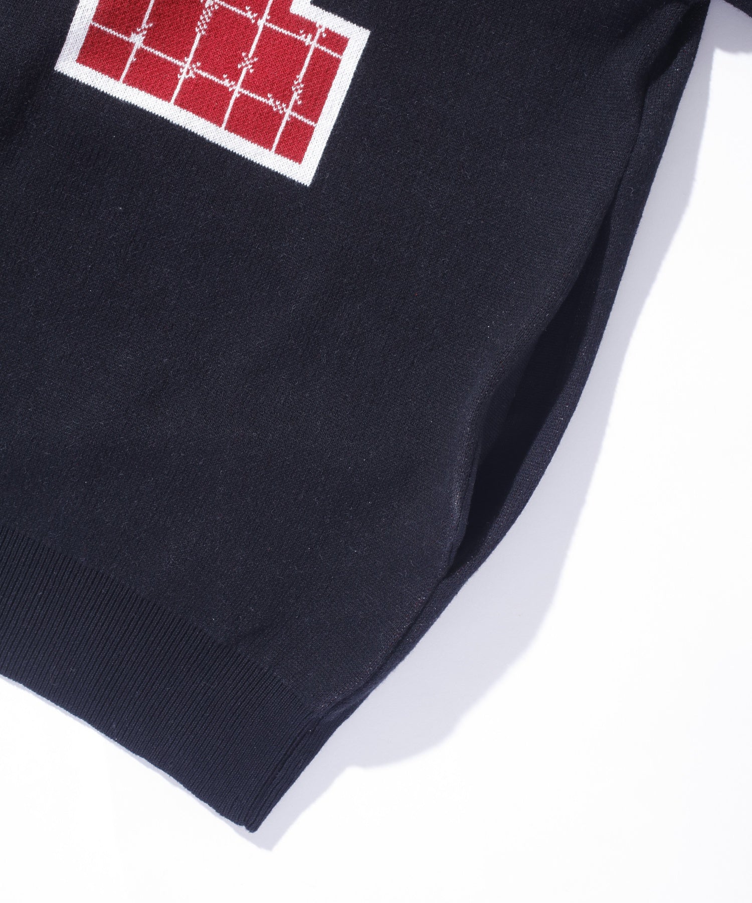 JACQUARD BARBED WIRE ZIP KNIT