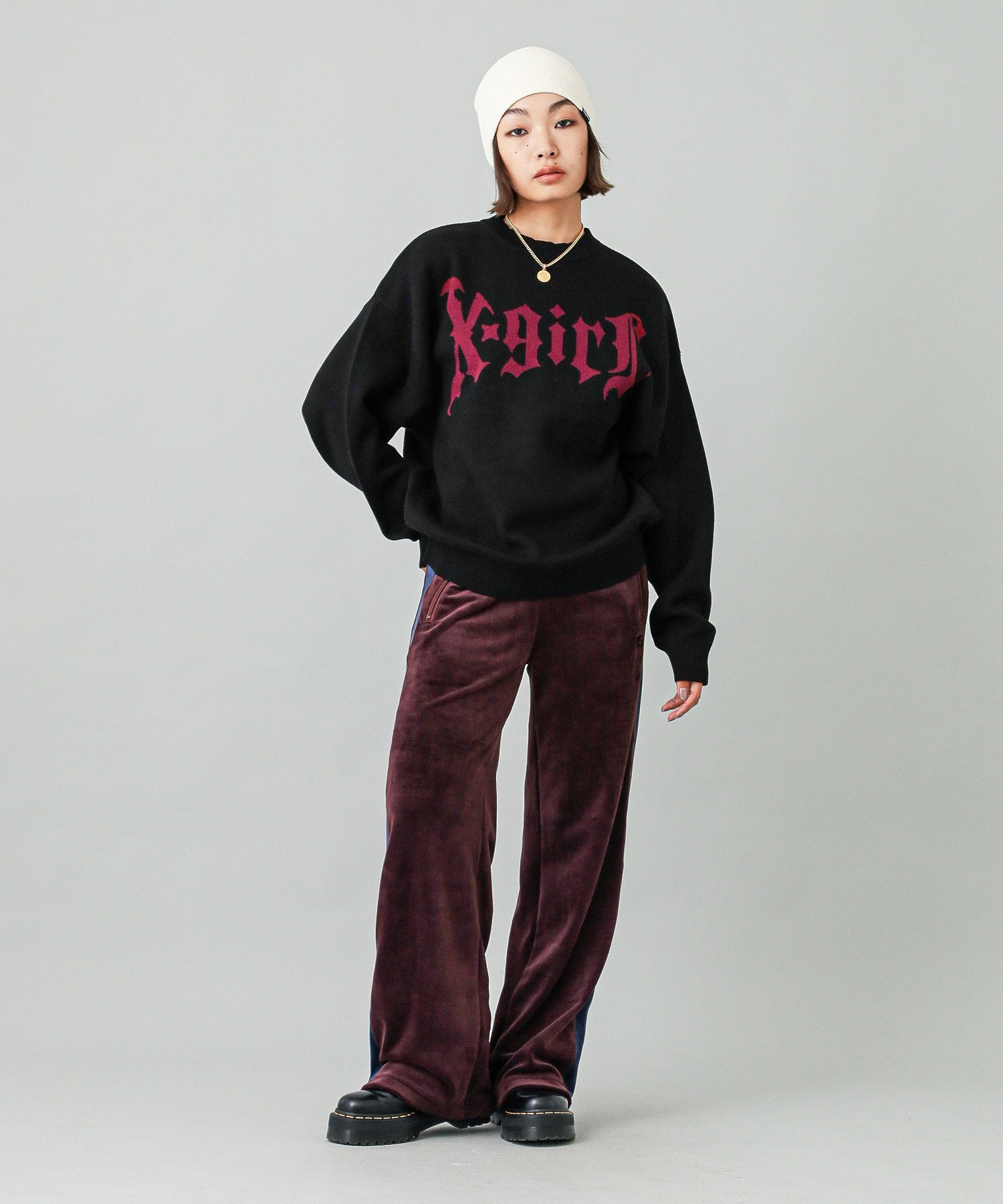 VELOUR TRACK PANTS